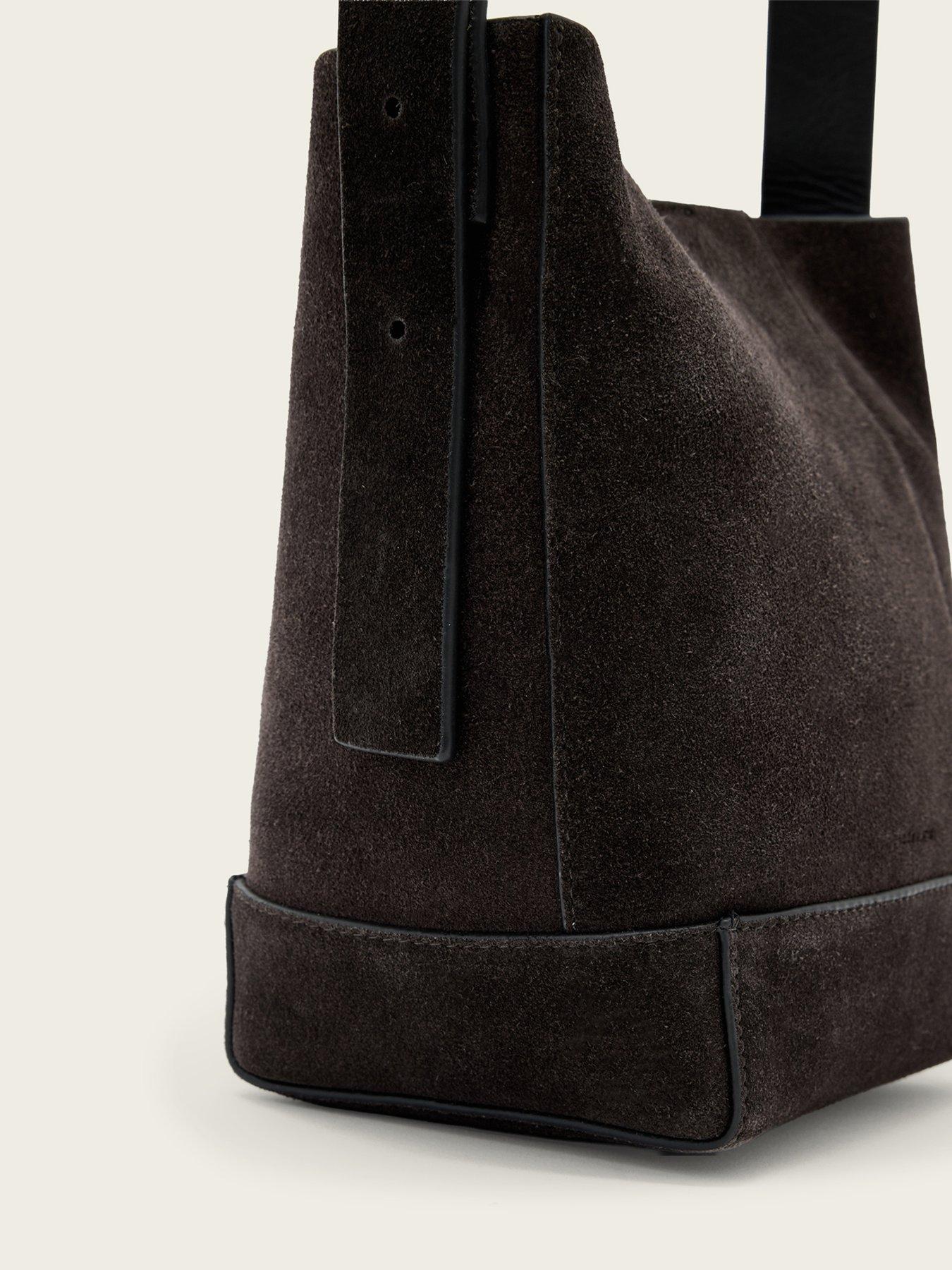 allsaints-alba-suede-mini-hobo-bag-brownstillFront