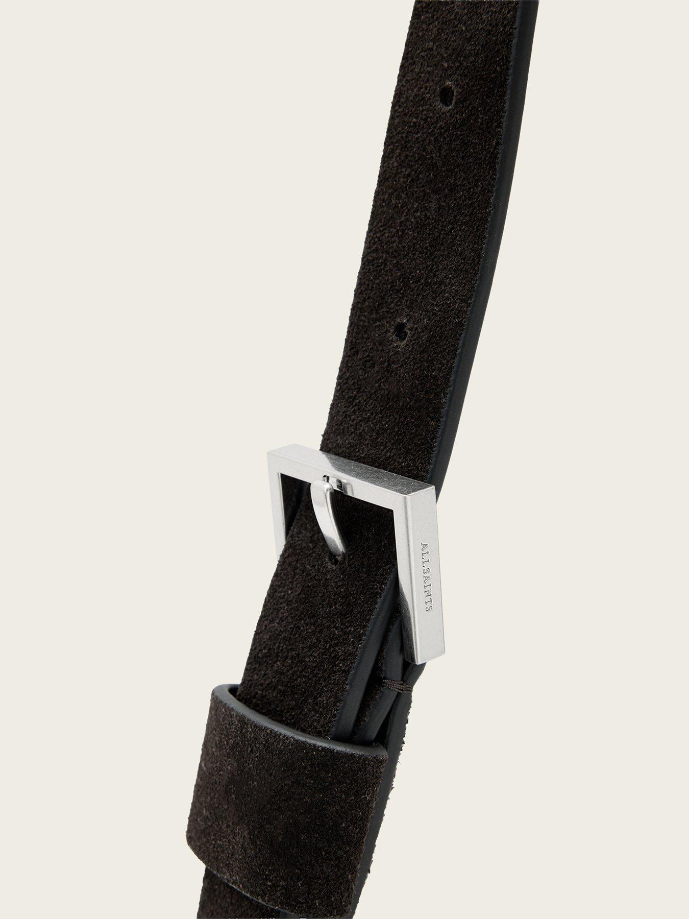 Image 4 of 5 of AllSaints Alba Suede Mini Hobo