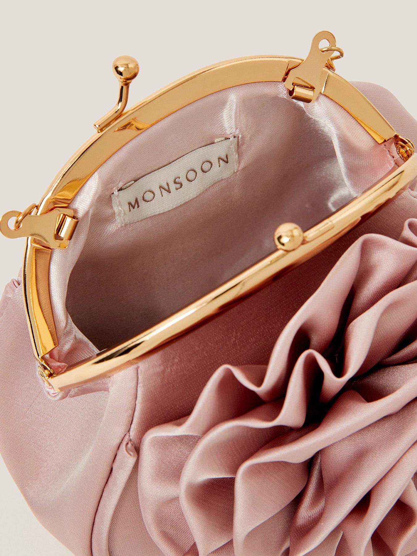 Image 4 of 4 of Monsoon Girls Beauty Rose Frame Bag Set - Pink