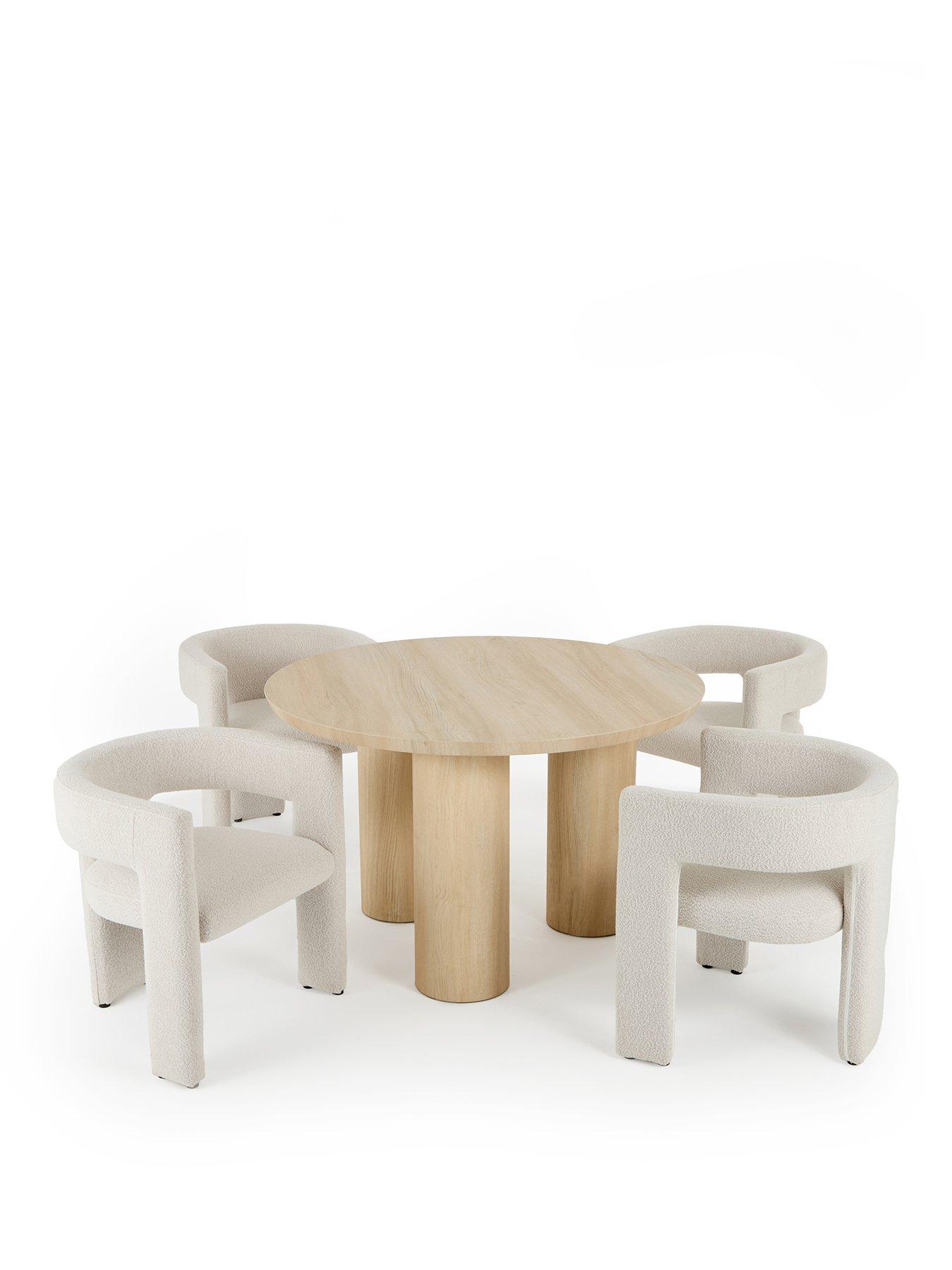 the-very-collection-arley-120-cm-round-dining-table-4-nell-boucle-dining-chairs-white-wash-oakcreamstillFront