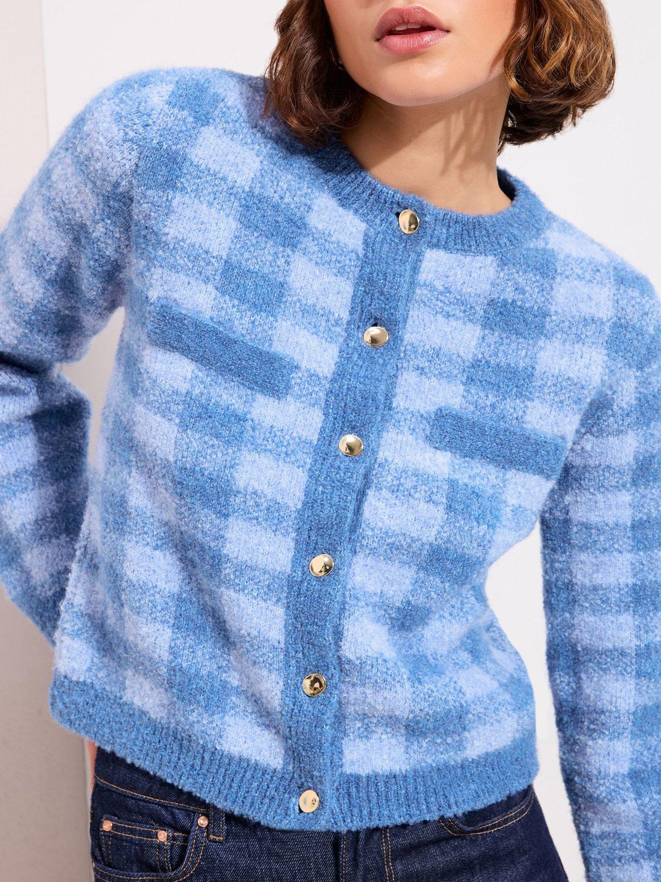 friends-like-these-checkerboard-cardigan-bluestillFront