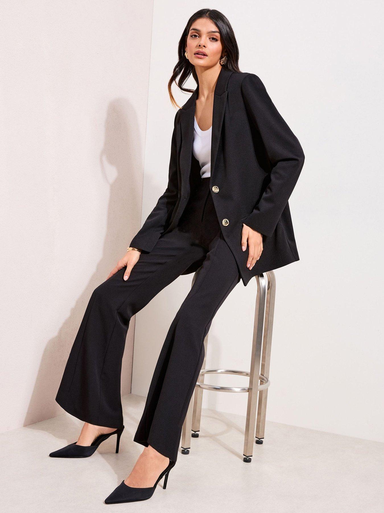 Friends Like These Scuba Crepe Twill Blazer - Black