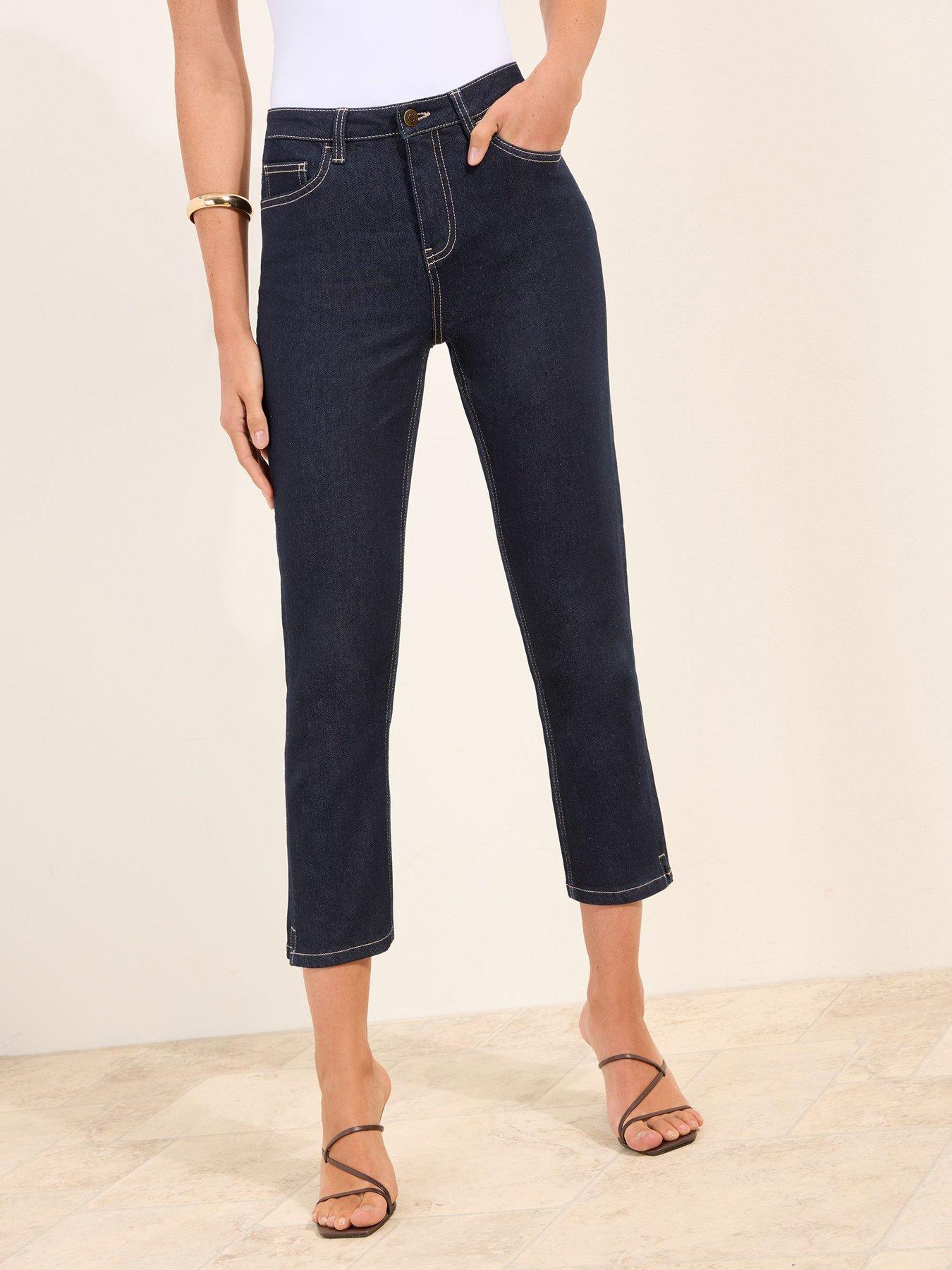 Image 1 of 5 of Friends Like These Capri Jean - Blue