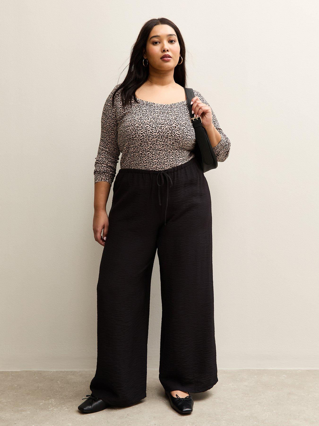 new-look-curve-elasticated-waist-wide-leg-trousersnbsp--black