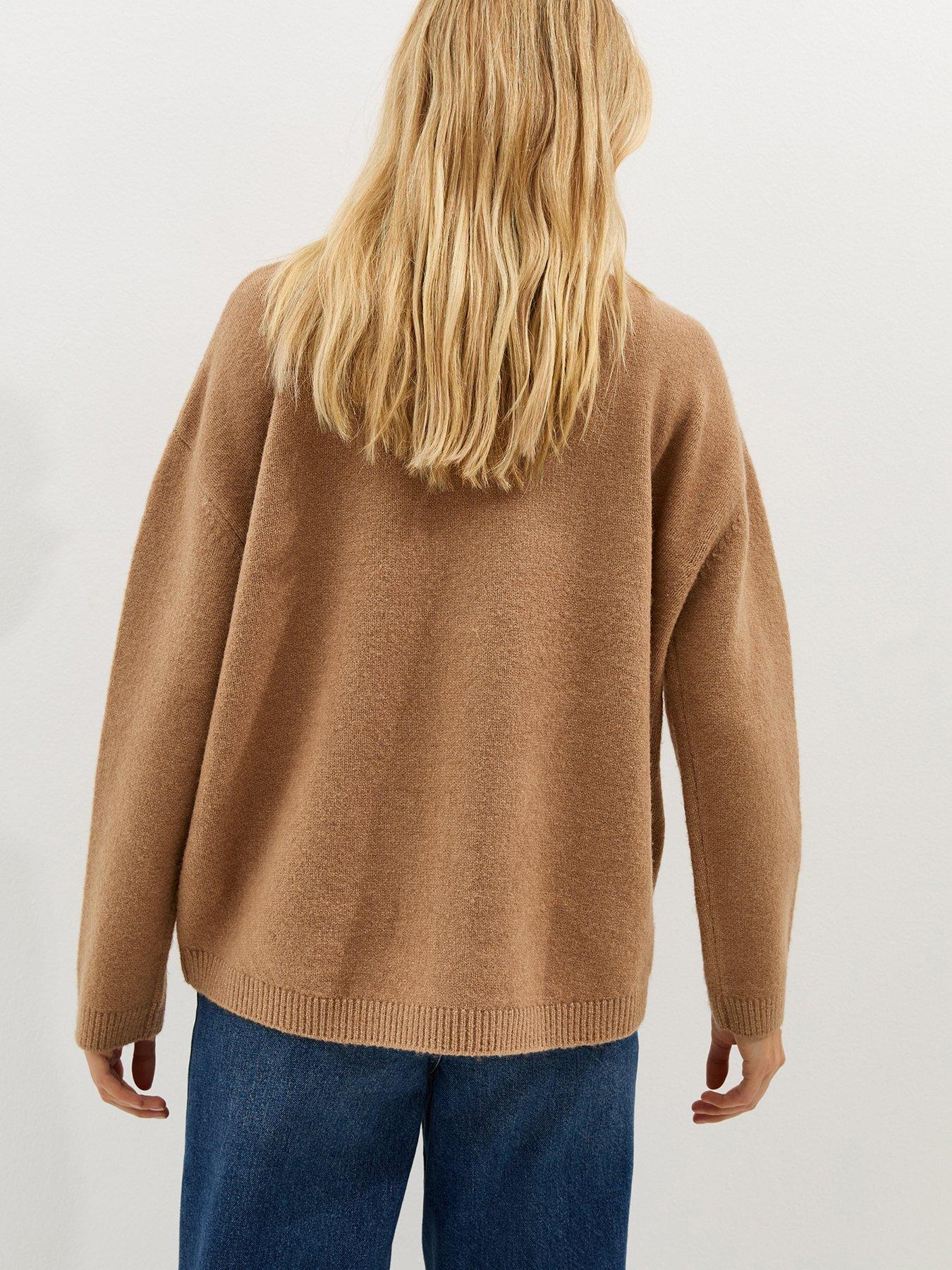 new-look-v-neck-boyfriend-cardigan-camelstillFront