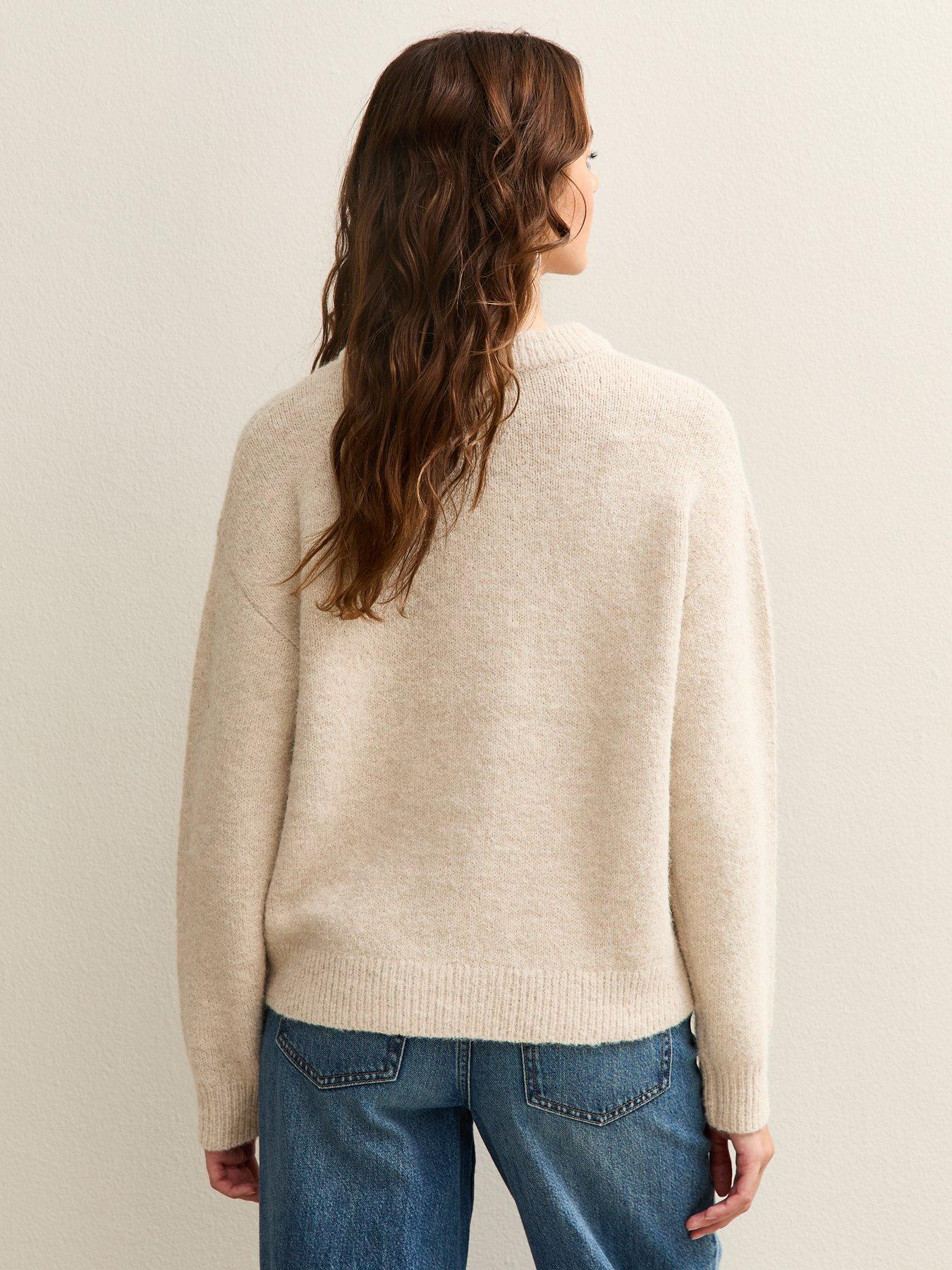 new-look-crew-neck-oversized-textured-knit-jumper-creamstillFront