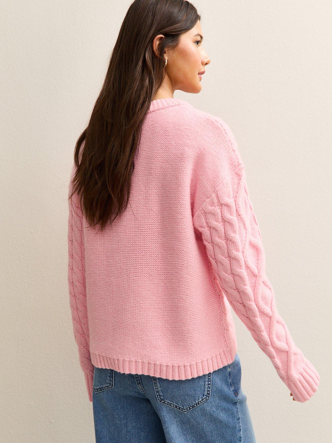 new-look-midweight-cable-knit-jumper-bright-pinkstillFront