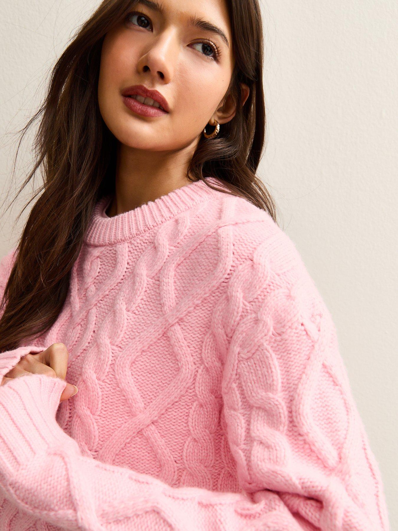new-look-midweight-cable-knit-jumper-bright-pinkoutfit