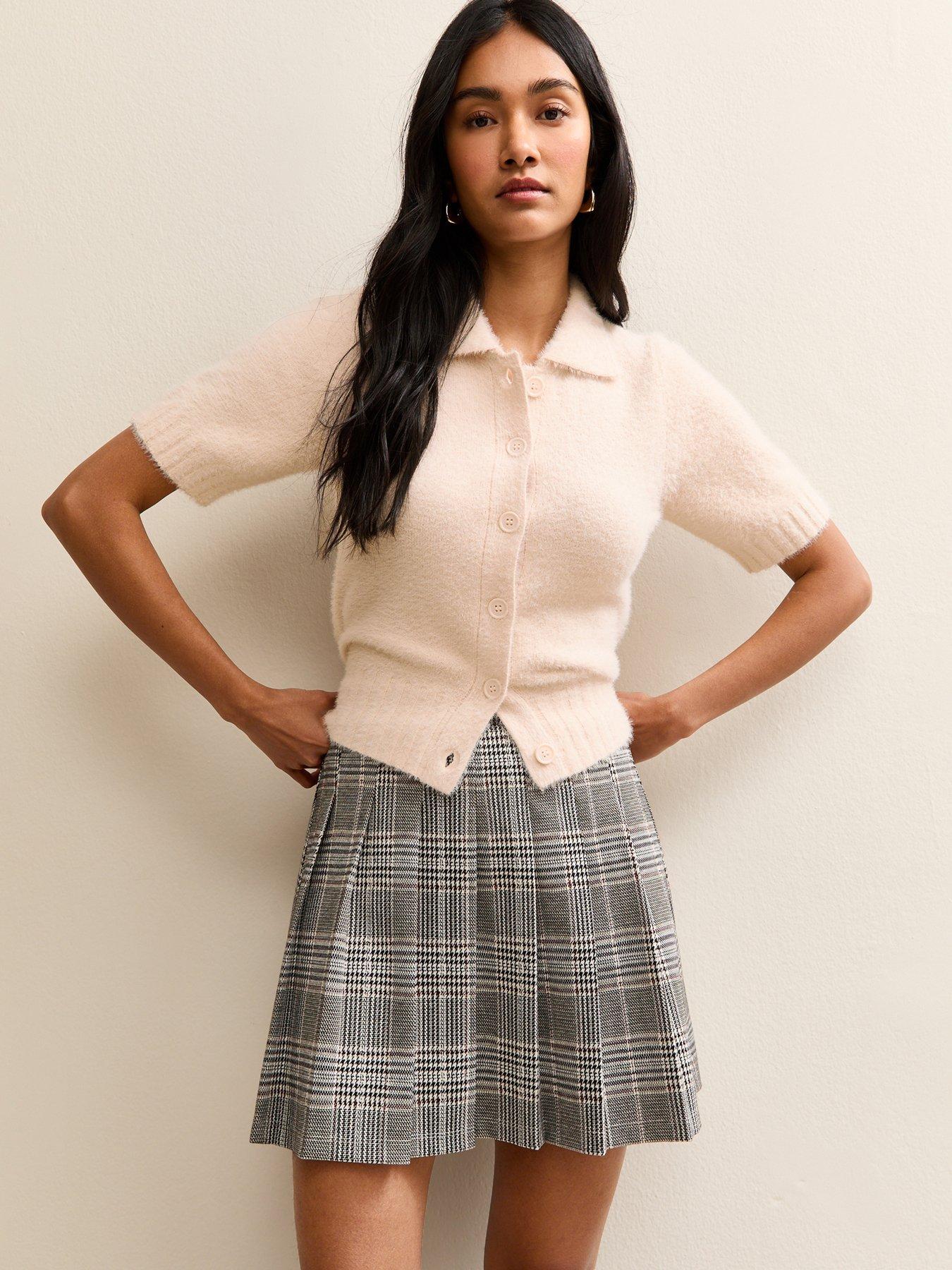 new-look-knitted-short-sleeve-collared-cardigan-whitefront