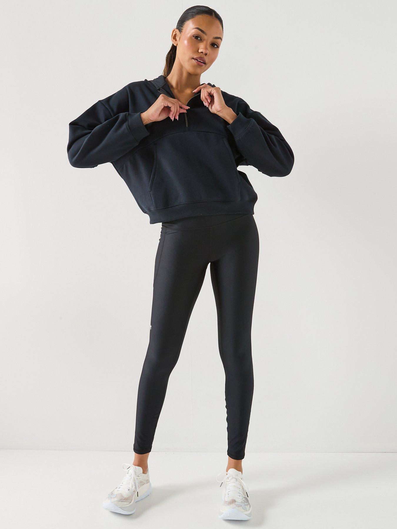 Image 6 of 6 of UNDER ARMOUR Womens Icon Fleece Long Sleece Top - Black