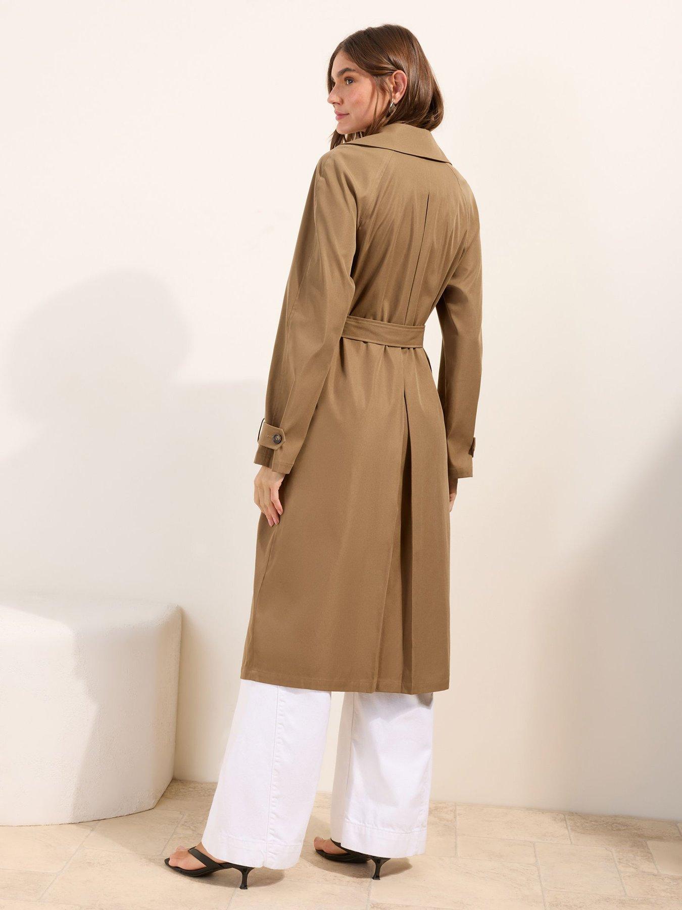 Image 2 of 4 of Friends Like These Full Length Trench Coat - Brown