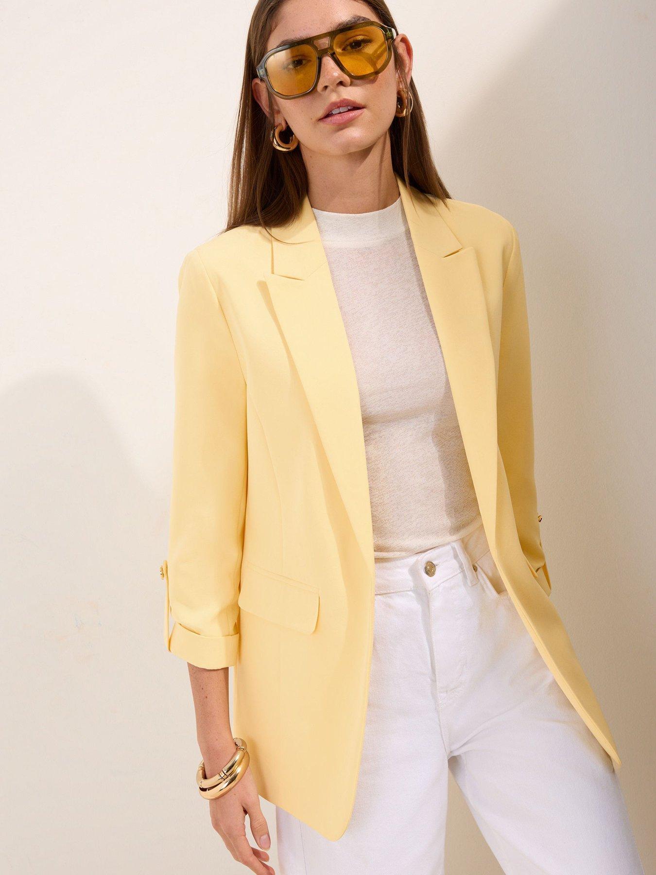 Image 1 of 5 of Friends Like These Edge To Edge Blazer - Yellow