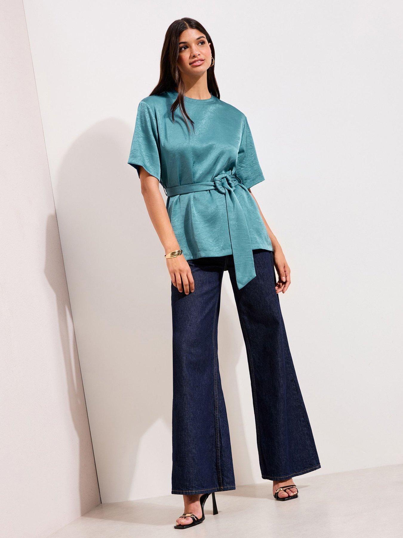 friends-like-these-covered-buckle-longline-top-blueback