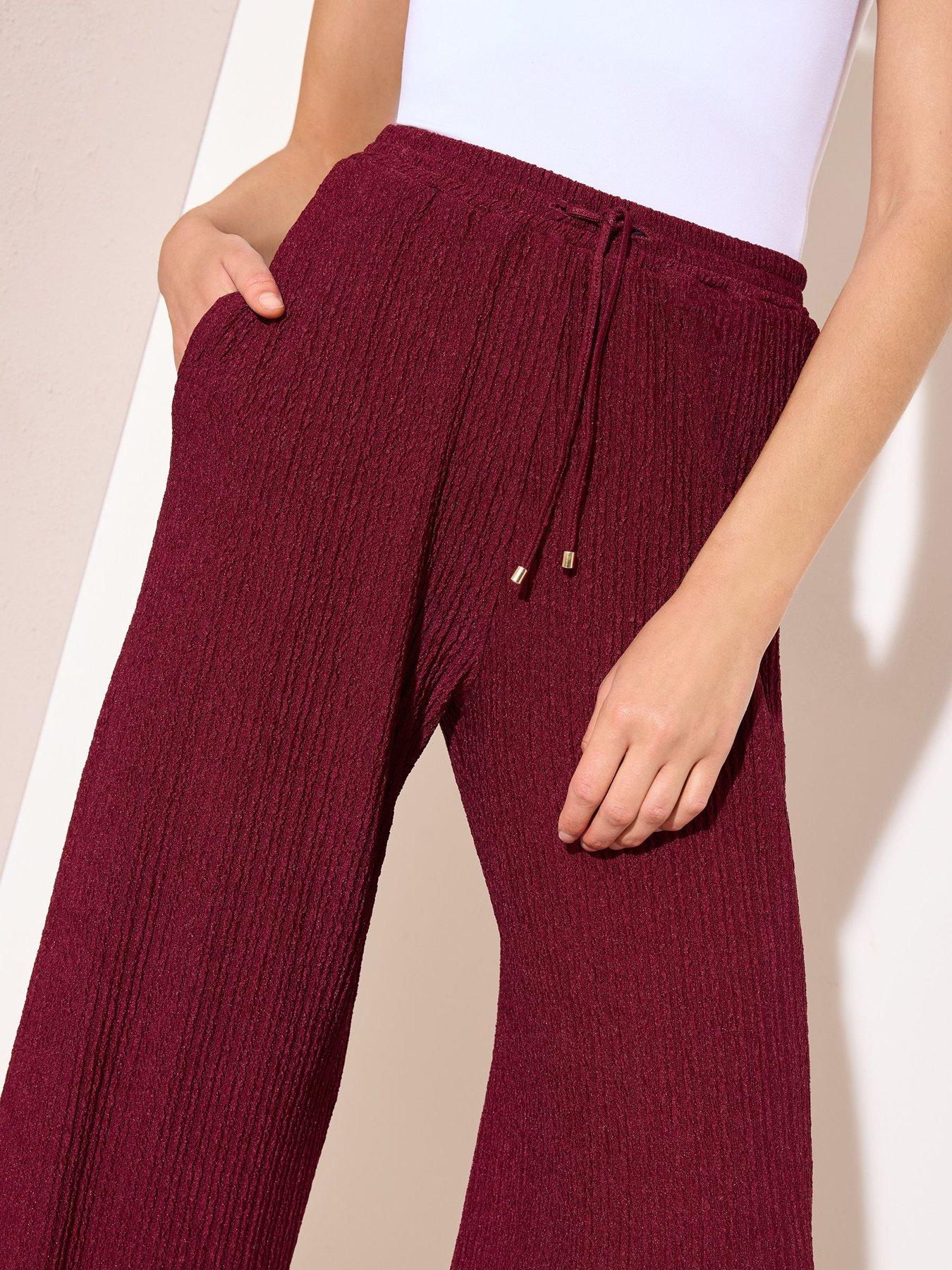 friends-like-these-ripple-textured-trousers-berry-redoutfit
