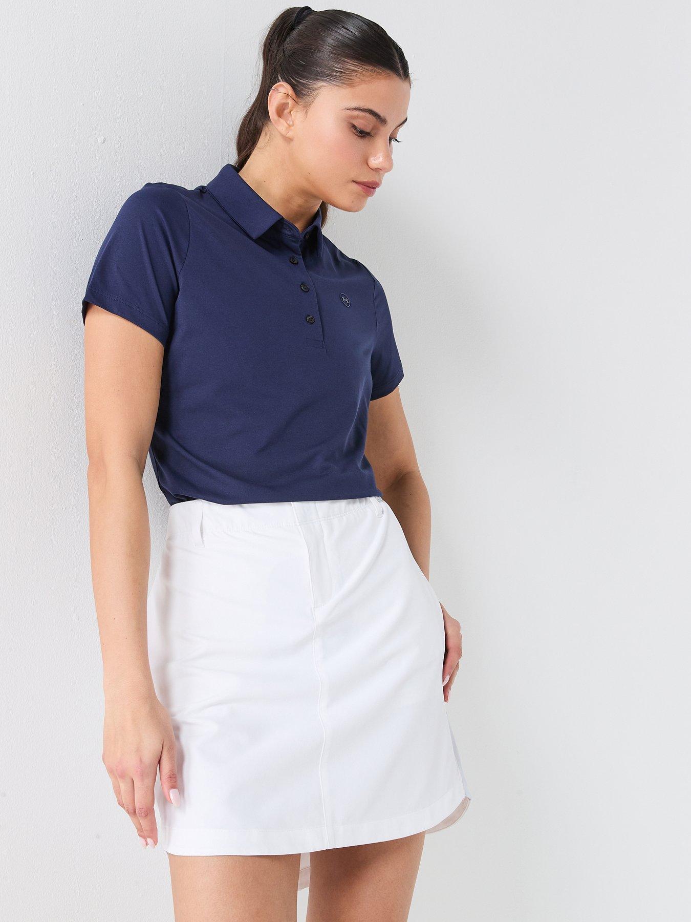 under-armour-womens-golf-drive-short-sleeve-polo-navyfront