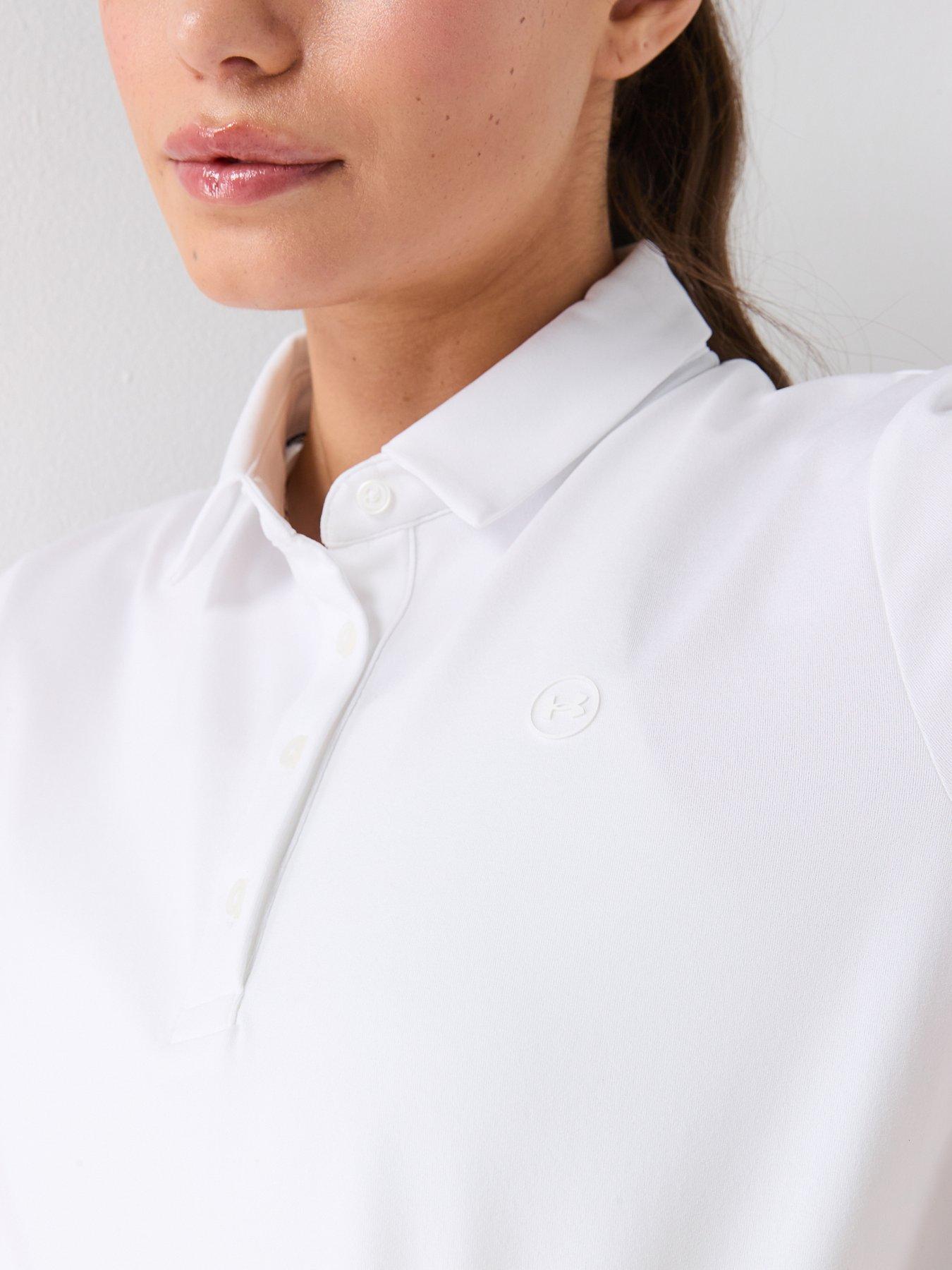 under-armour-womens-golf-drive-short-sleeve-polo-whiteoutfit
