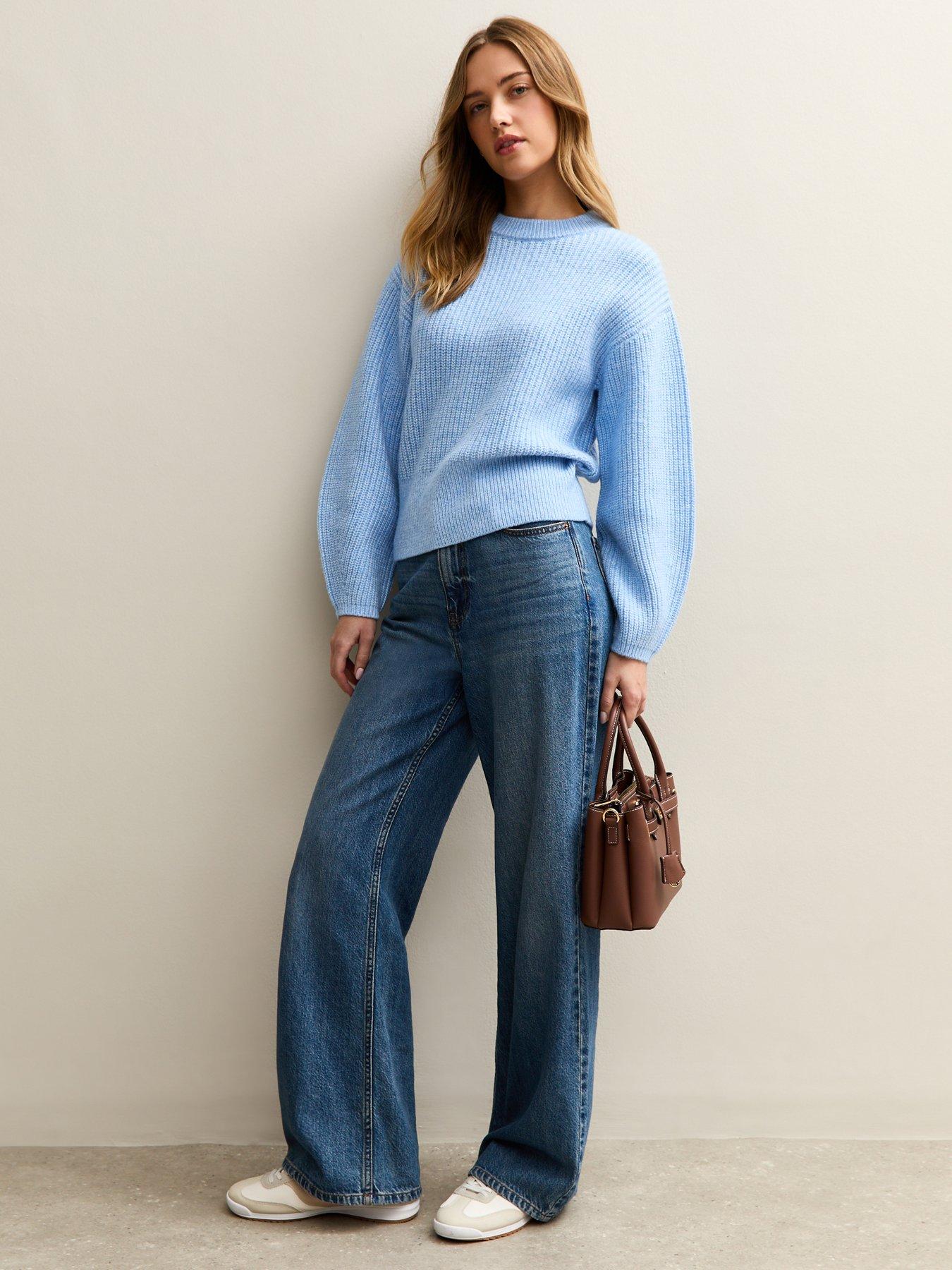 new-look-ribbed-knit-long-sleeve-jumper-mid-blueback