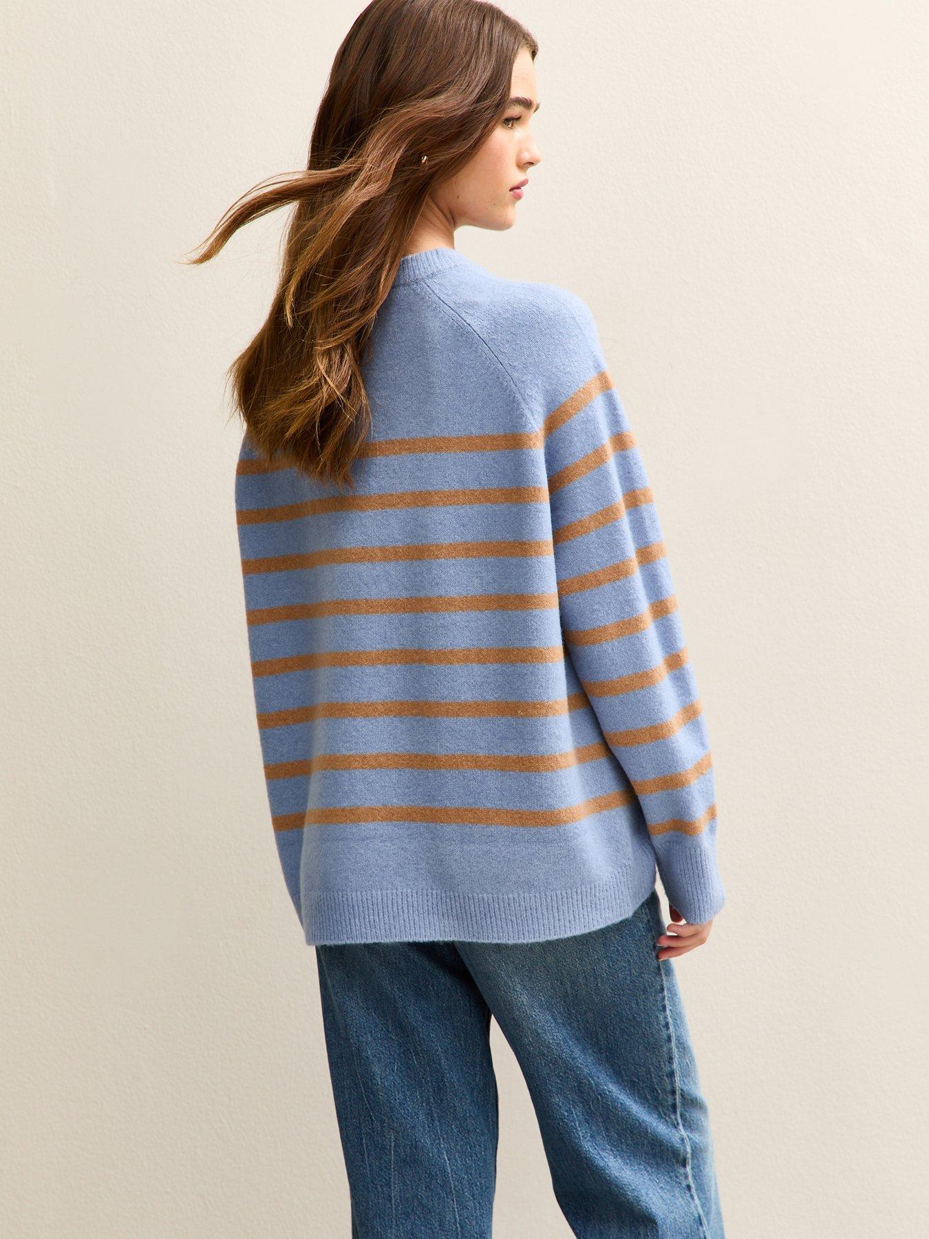 new-look-striped-raglan-sleeves-oversized-jumper-bluestillFront