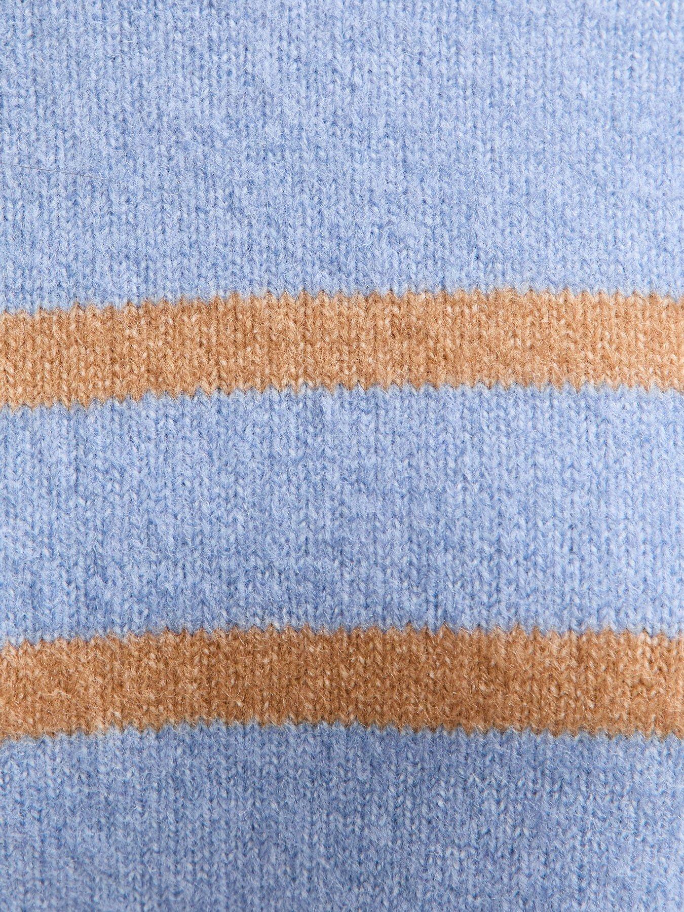 new-look-striped-raglan-sleeves-oversized-jumper-bluedetail
