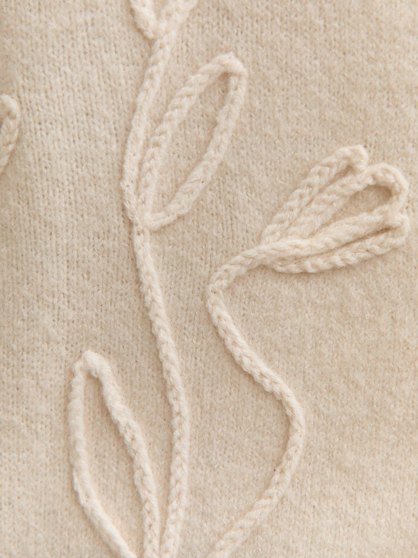new-look-3d-floral-knitted-cardigan-creamdetail