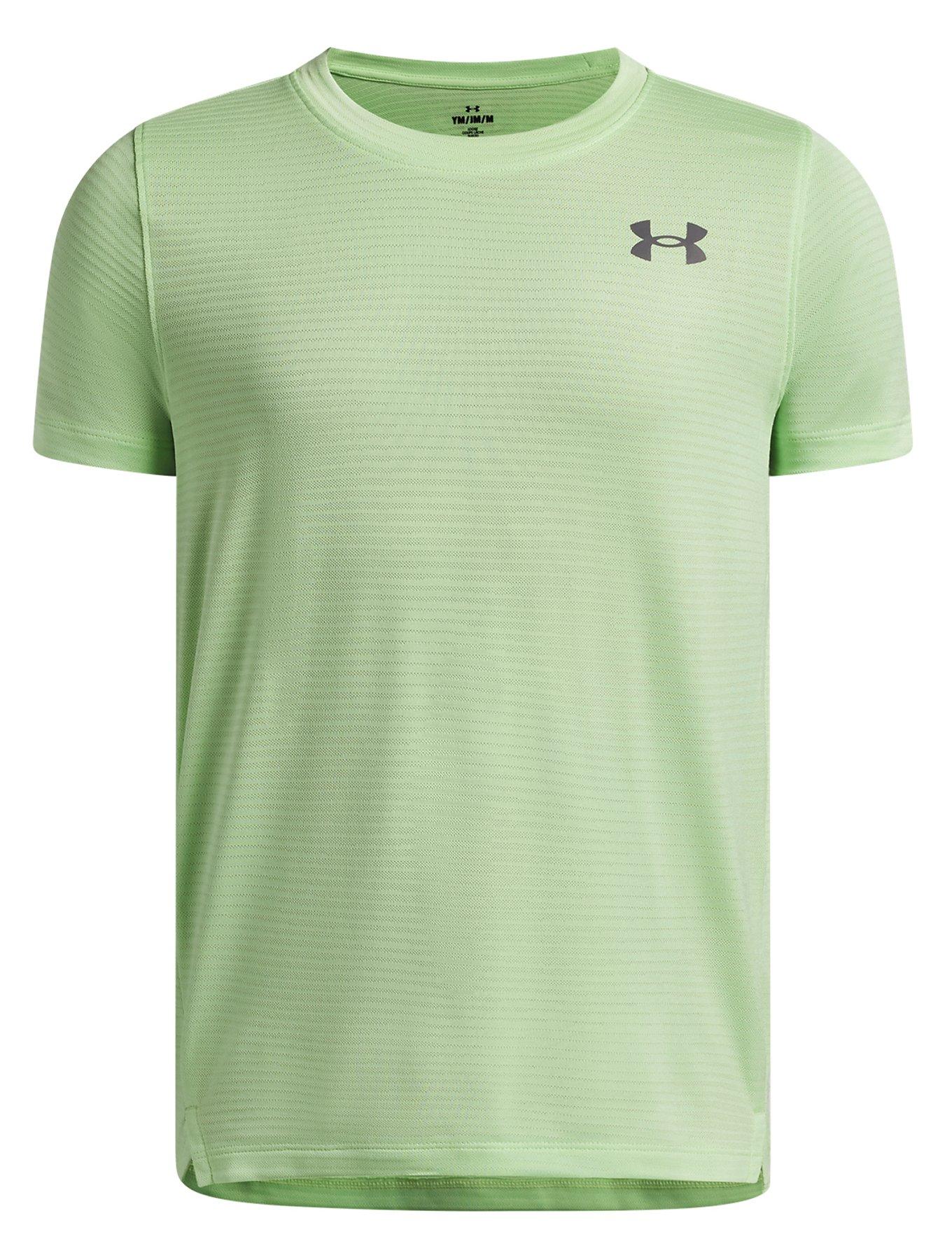 UNDER ARMOUR Junior Boys Training Tech Vent Short Sleeve T-Shirt - Green