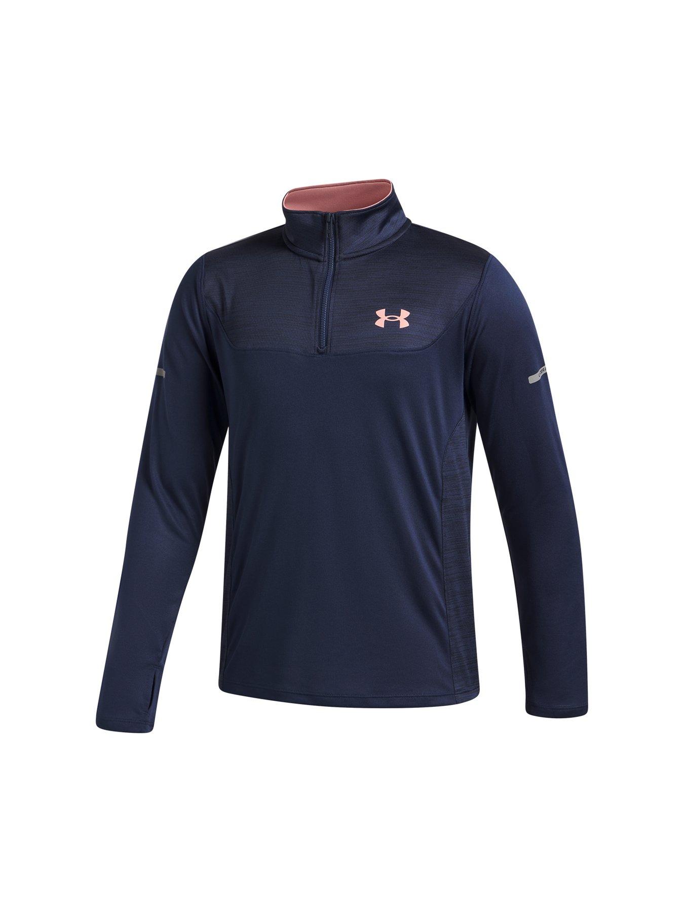 under-armour-junior-boys-training-tech-utility-14-zip-top-navyoutfit