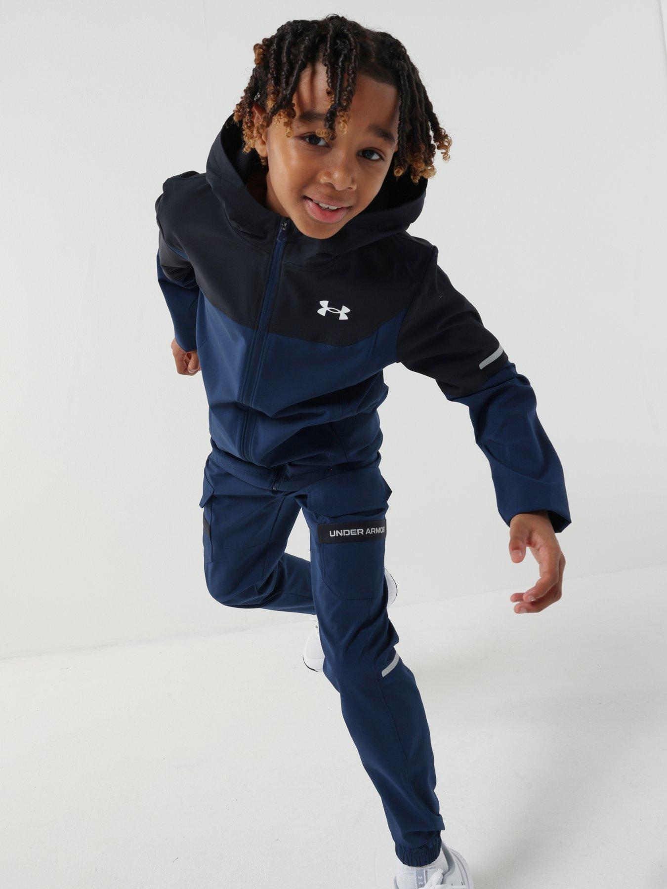 UNDER ARMOUR Junior Boys Training Tech Utility Jacket - Navy