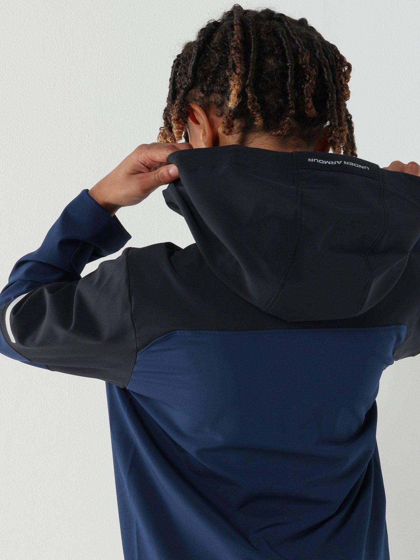 Image 6 of 7 of UNDER ARMOUR Junior Boys Training Tech Utility Jacket - Navy