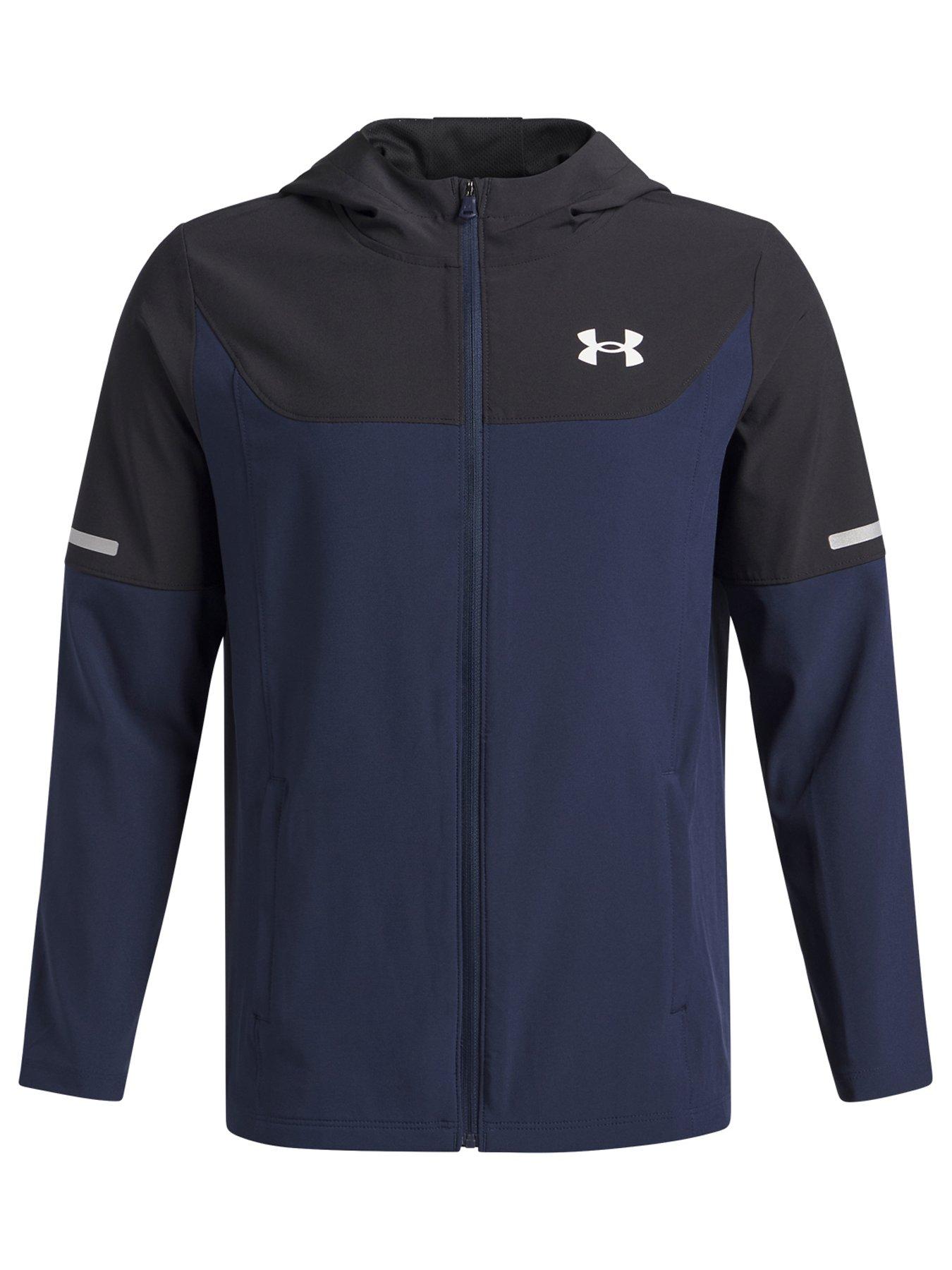 Image 7 of 7 of UNDER ARMOUR Junior Boys Training Tech Utility Jacket - Navy