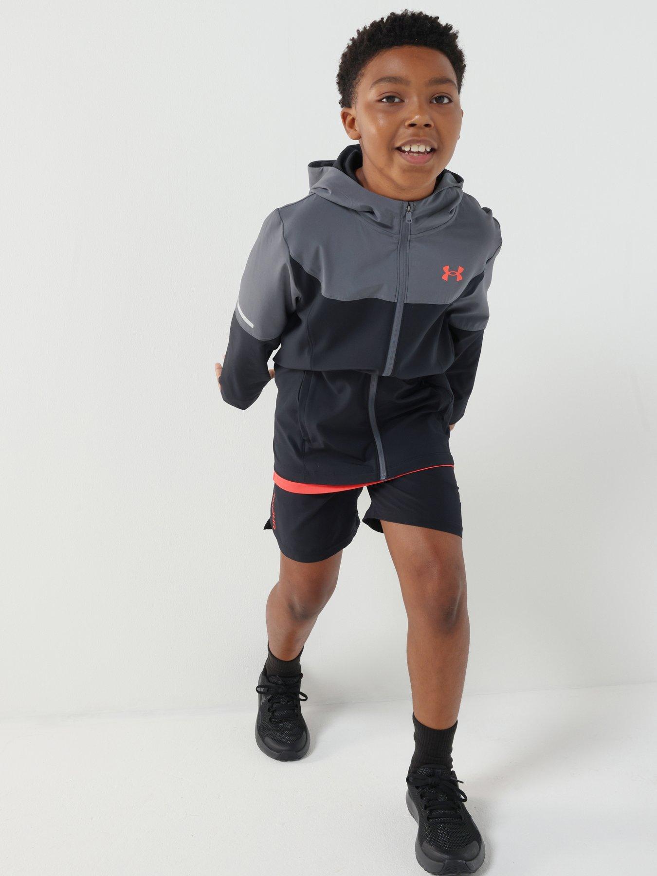 Image 1 of 7 of UNDER ARMOUR Junior Boys Training Tech Utility Jacket - Black