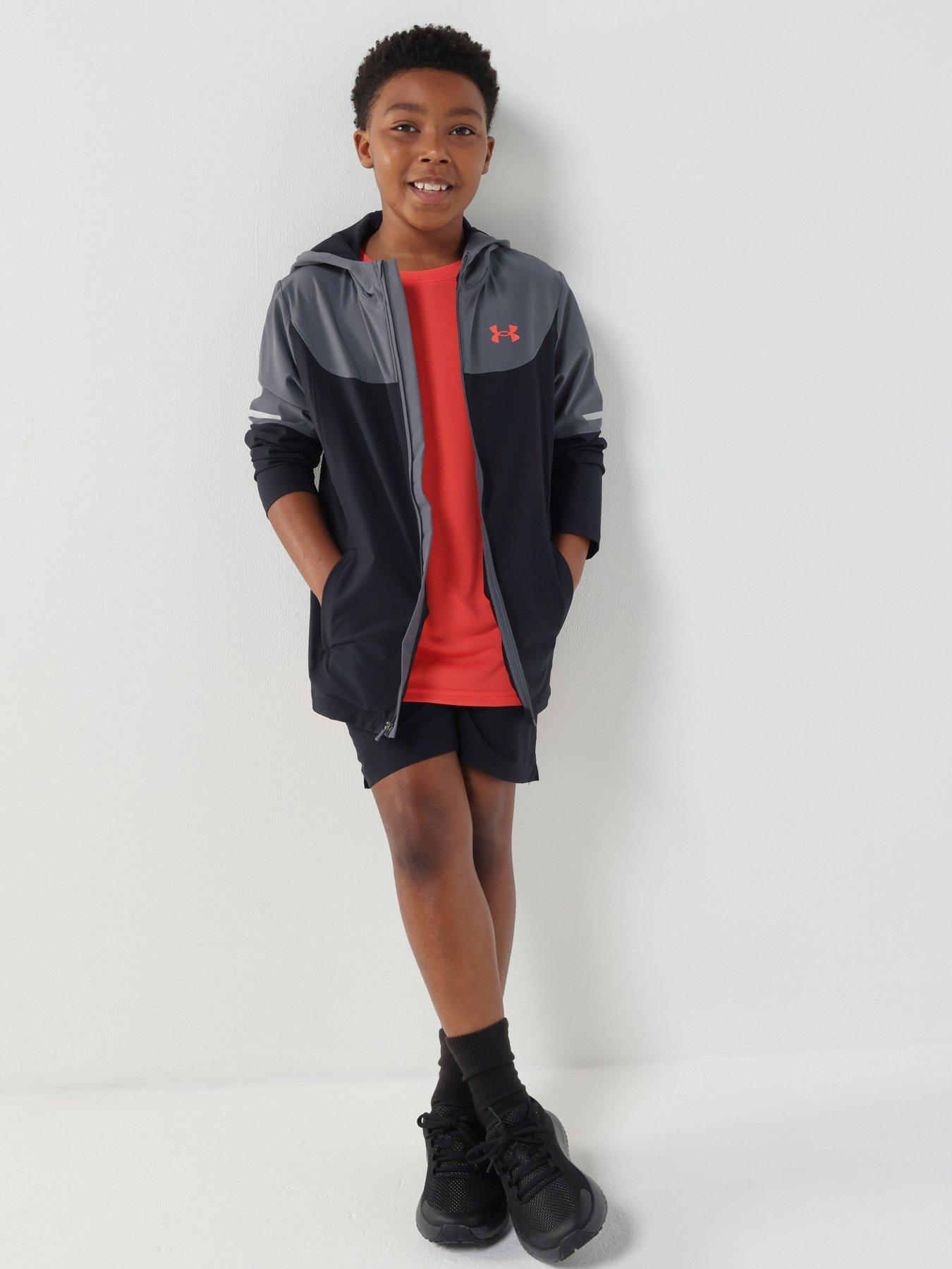 Image 3 of 7 of UNDER ARMOUR Junior Boys Training Tech Utility Jacket - Black
