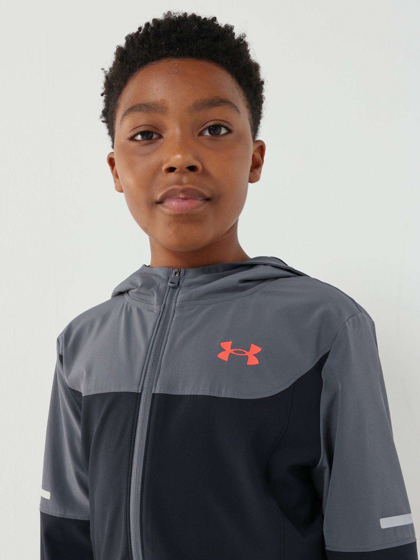 Image 5 of 7 of UNDER ARMOUR Junior Boys Training Tech Utility Jacket - Black