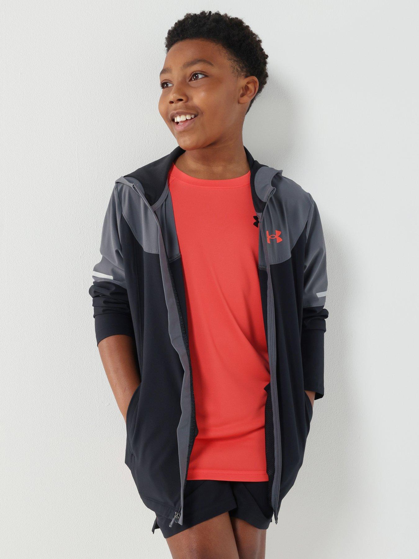 Image 6 of 7 of UNDER ARMOUR Junior Boys Training Tech Utility Jacket - Black