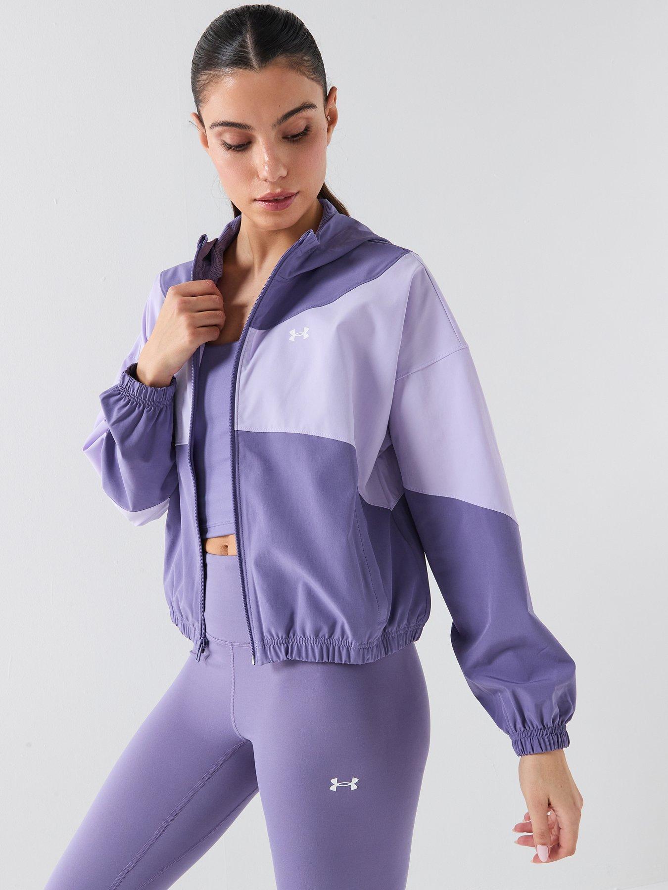 Image 1 of 3 of UNDER ARMOUR Womens Rival Woven Jacket - Purple