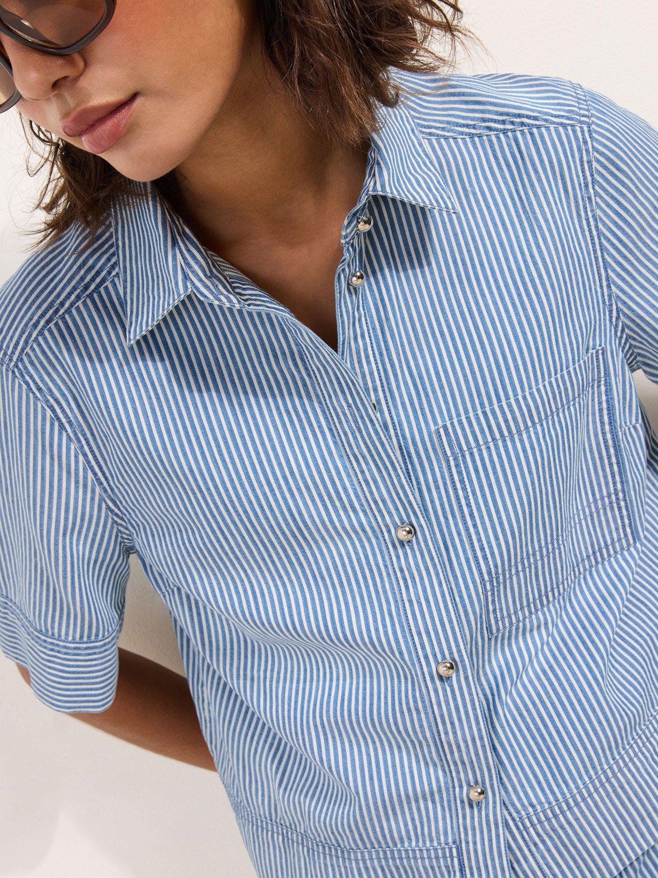 Image 4 of 4 of Friends Like These Boxy Shirt - Blue