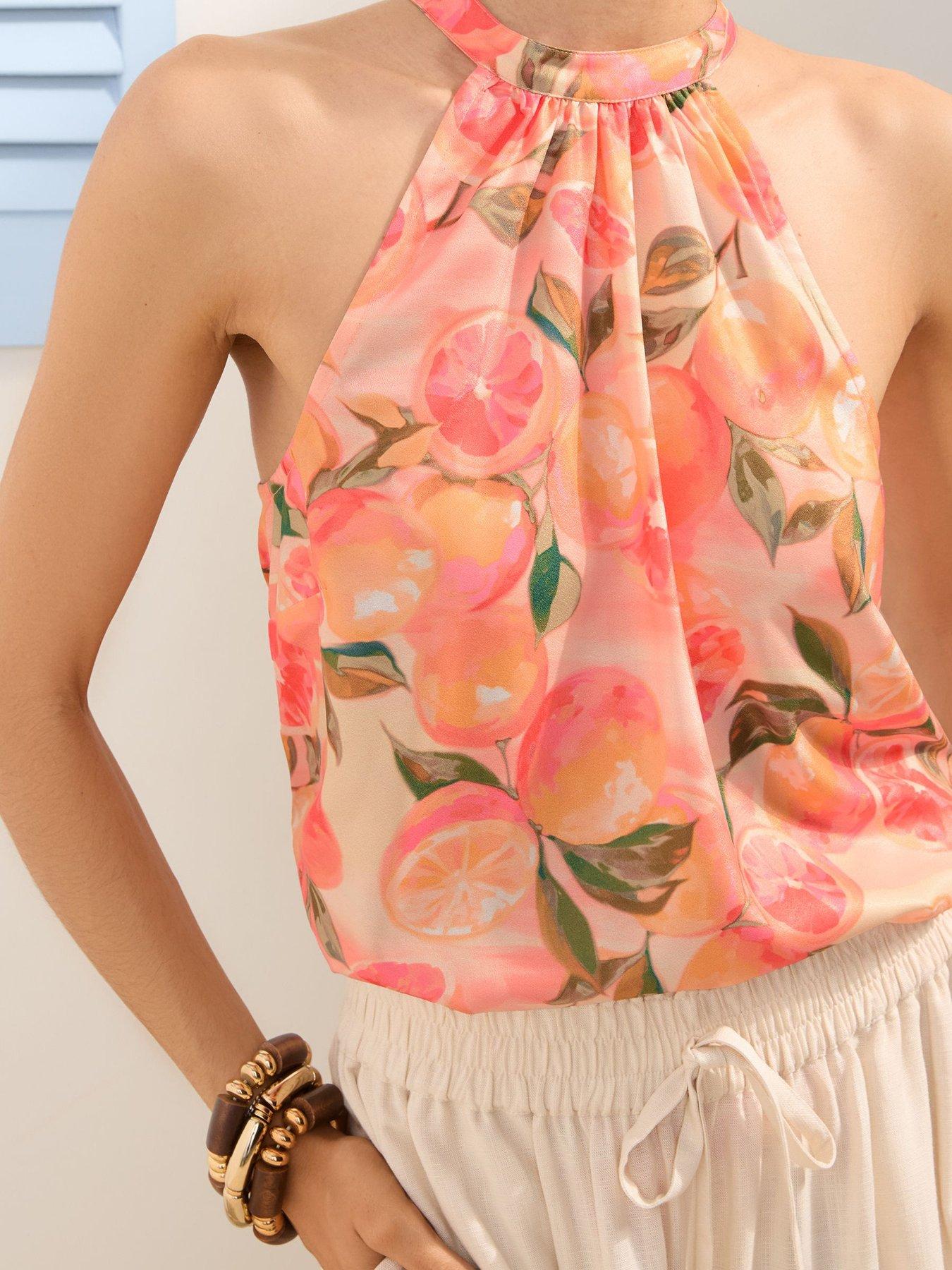 Image 4 of 4 of Friends Like These Printed Halter - Multi