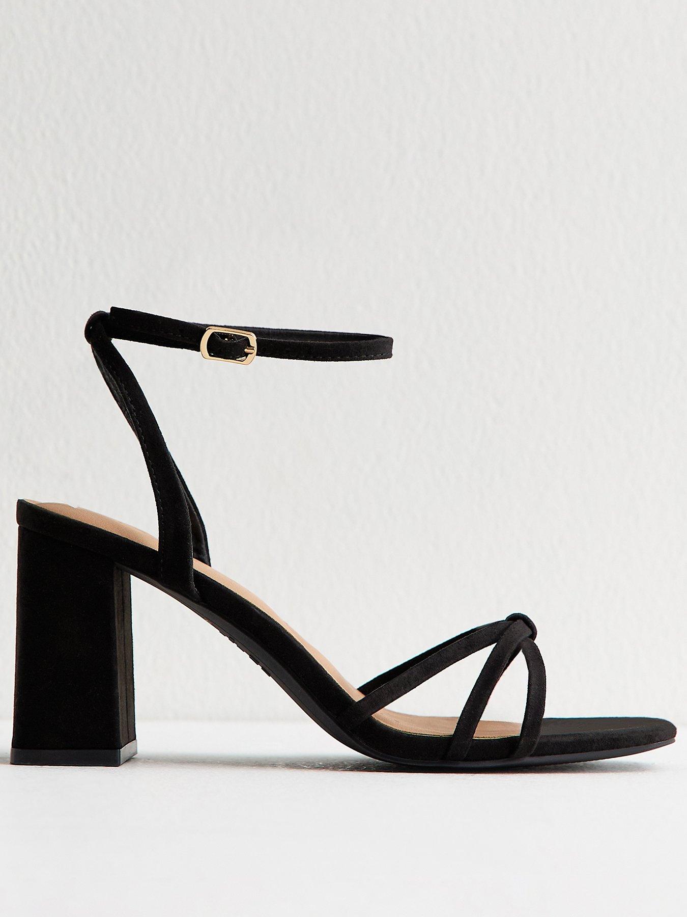new-look-faux-suede-knot-strap-block-heel-sandals-black