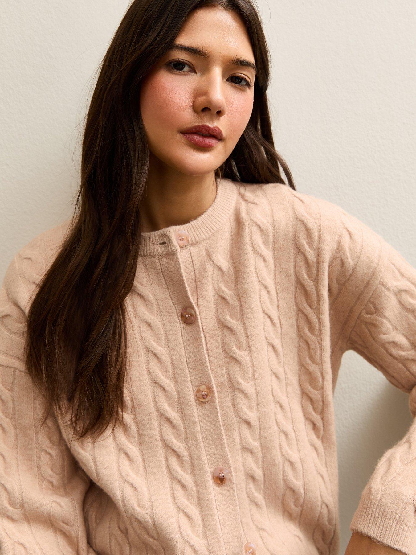 new-look-cable-knit-cardigan-light-pinkoutfit