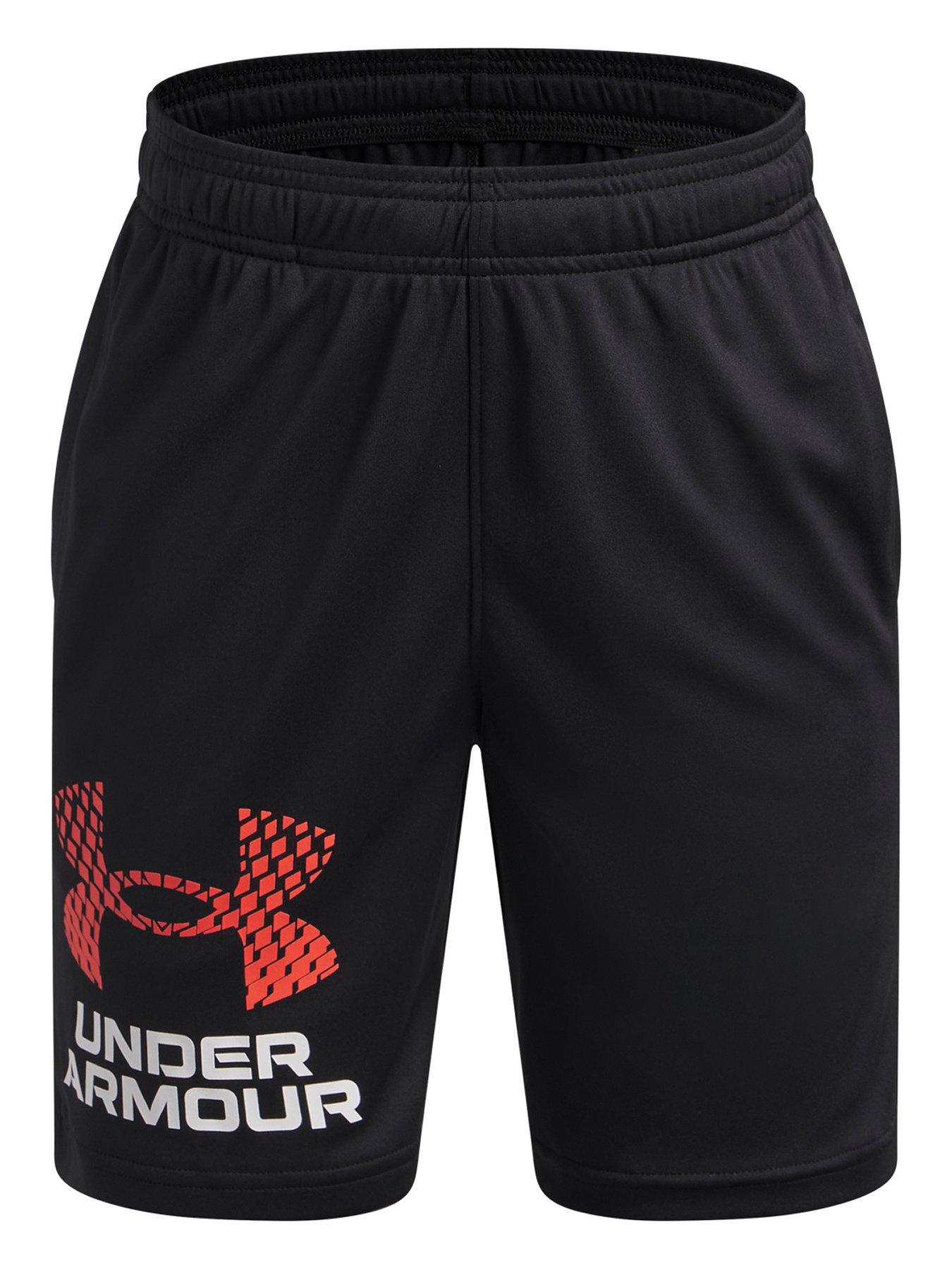 under-armour-junior-boys-training-tech-short-blackfront