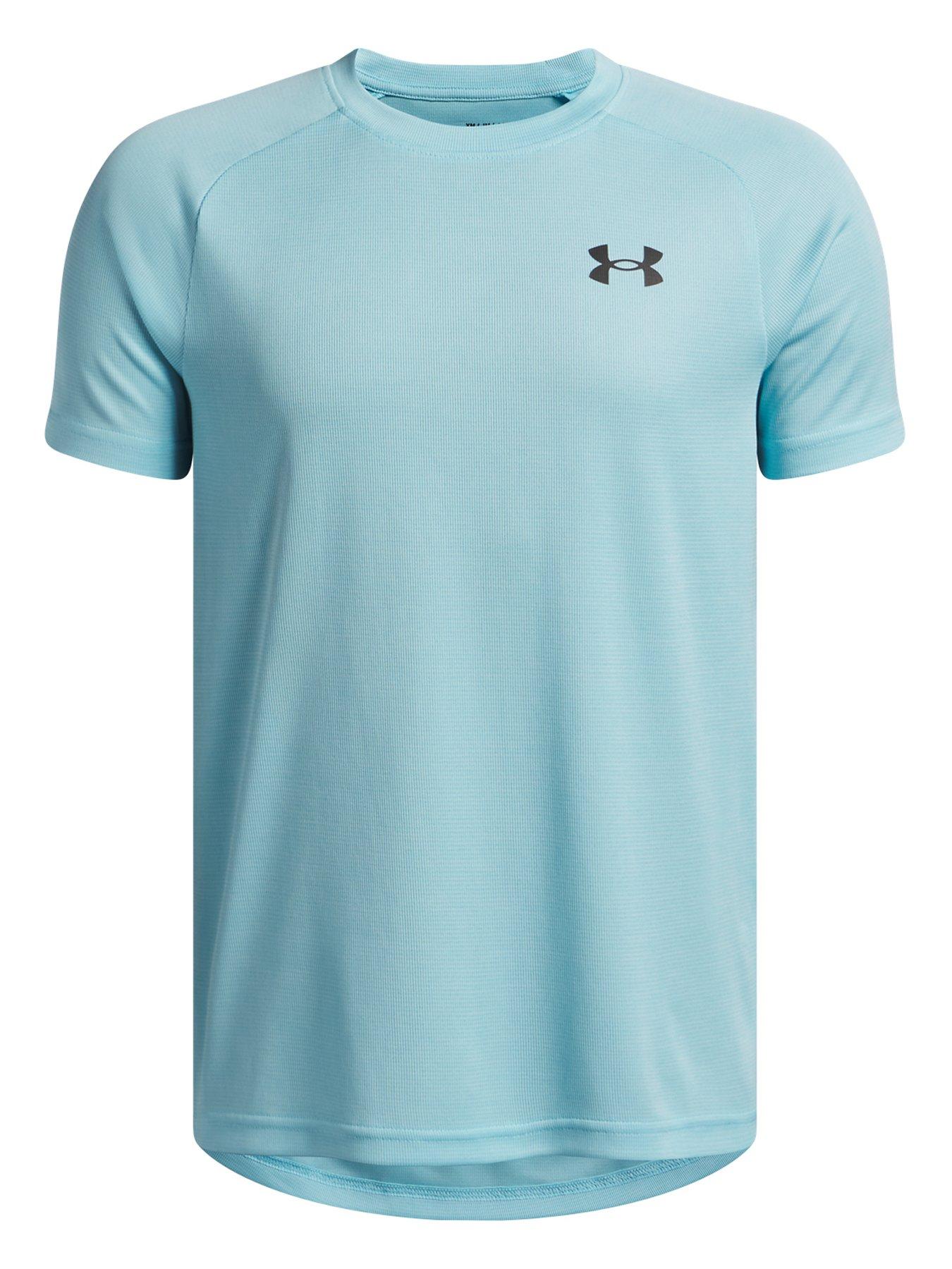 UNDER ARMOUR Junior Boys Training Tech Short Sleeve Crew Neck T-Shirt - Blue