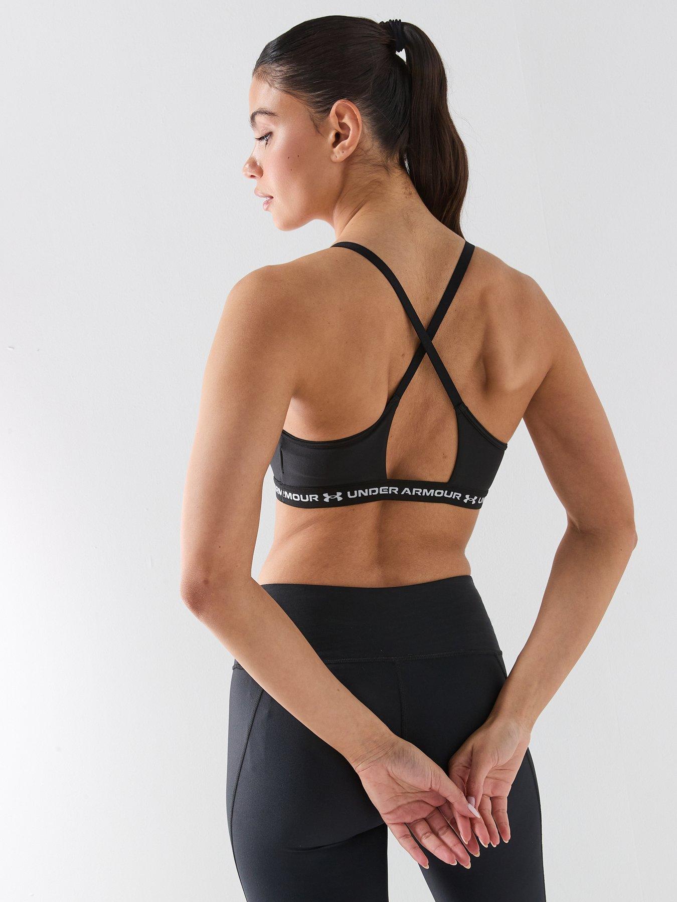 under-armour-womens-training-crossback-low-bra-blackstillFront