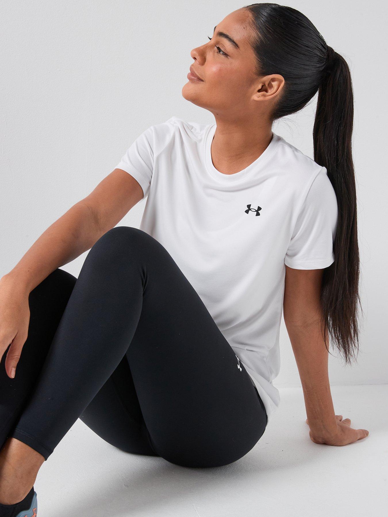 Image 5 of 6 of UNDER ARMOUR Womens Training Tech Short Sleeve Crew Neck T-Shirt - White