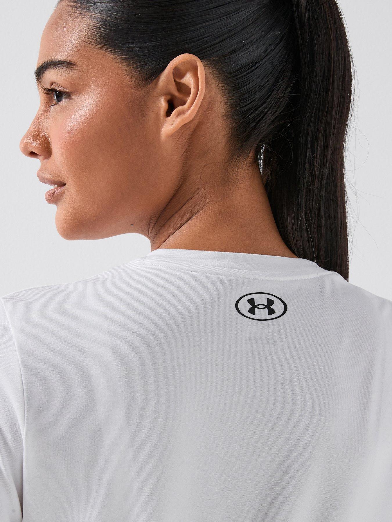 Image 6 of 6 of UNDER ARMOUR Womens Training Tech Short Sleeve Crew Neck T-Shirt - White