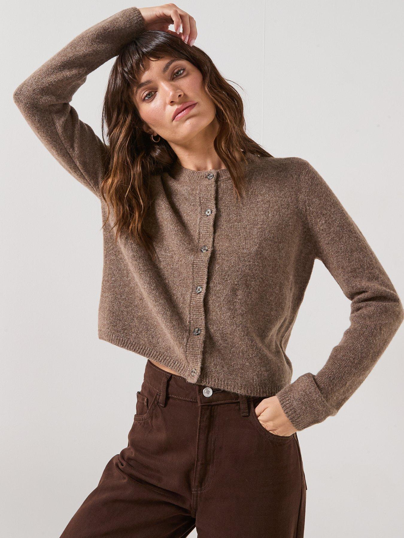 jdy-chloe-long-sleeve-knitted-cardigan-brown