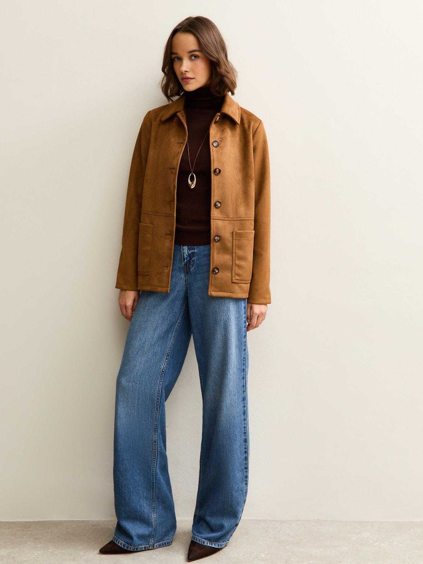 new-look-faux-suede-button-front-jacket-tanback
