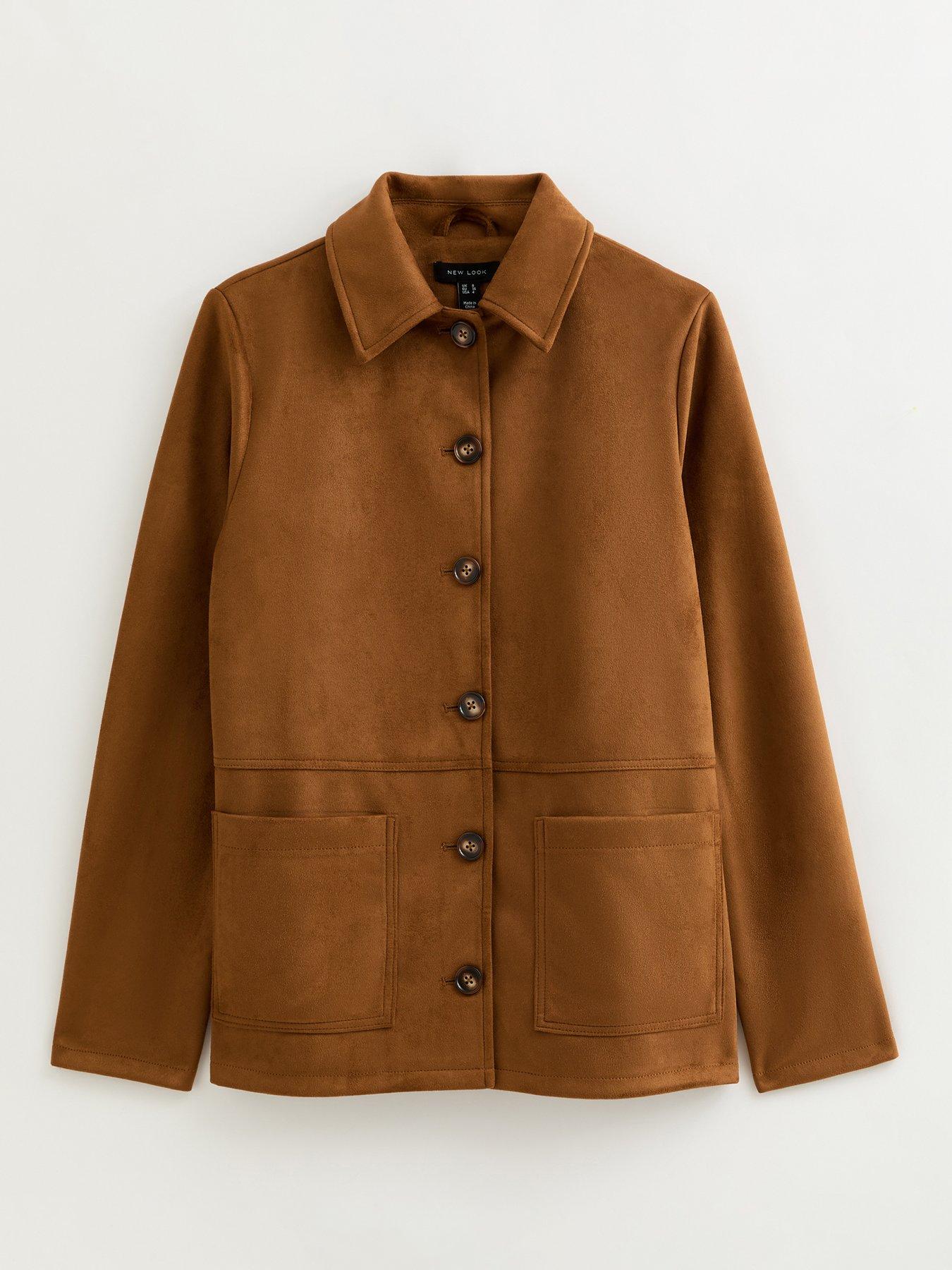 new-look-faux-suede-button-front-jacket-tandetail