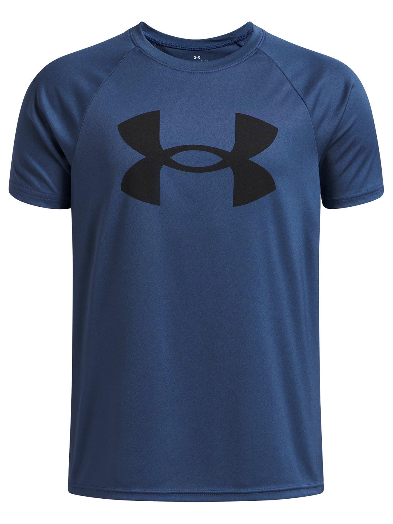 Image 1 of 3 of UNDER ARMOUR Junior Boys Training Tech Short Sleeve Crew Neck T-Shirt - Blue