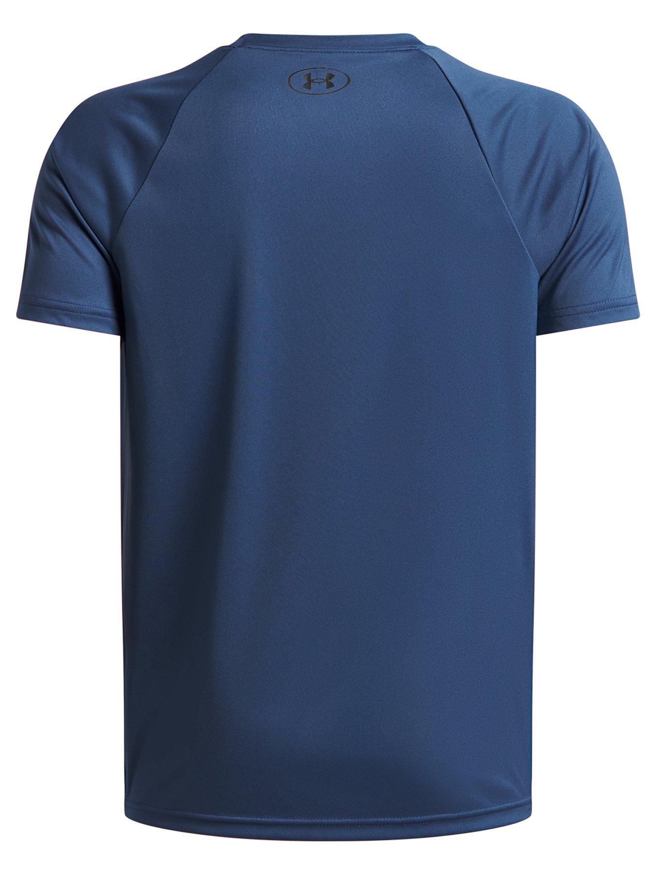 Image 2 of 3 of UNDER ARMOUR Junior Boys Training Tech Short Sleeve Crew Neck T-Shirt - Blue