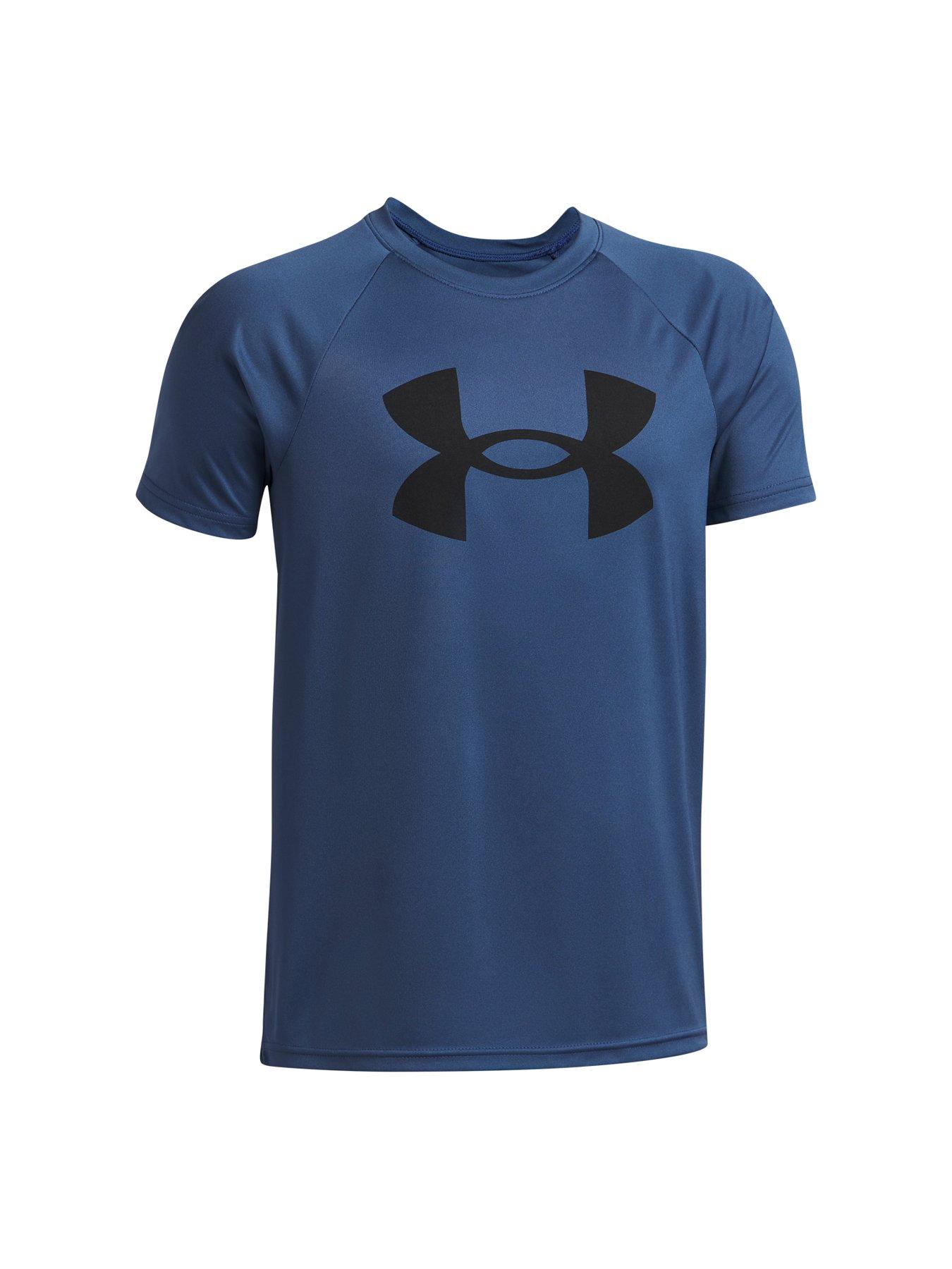 Image 3 of 3 of UNDER ARMOUR Junior Boys Training Tech Short Sleeve Crew Neck T-Shirt - Blue