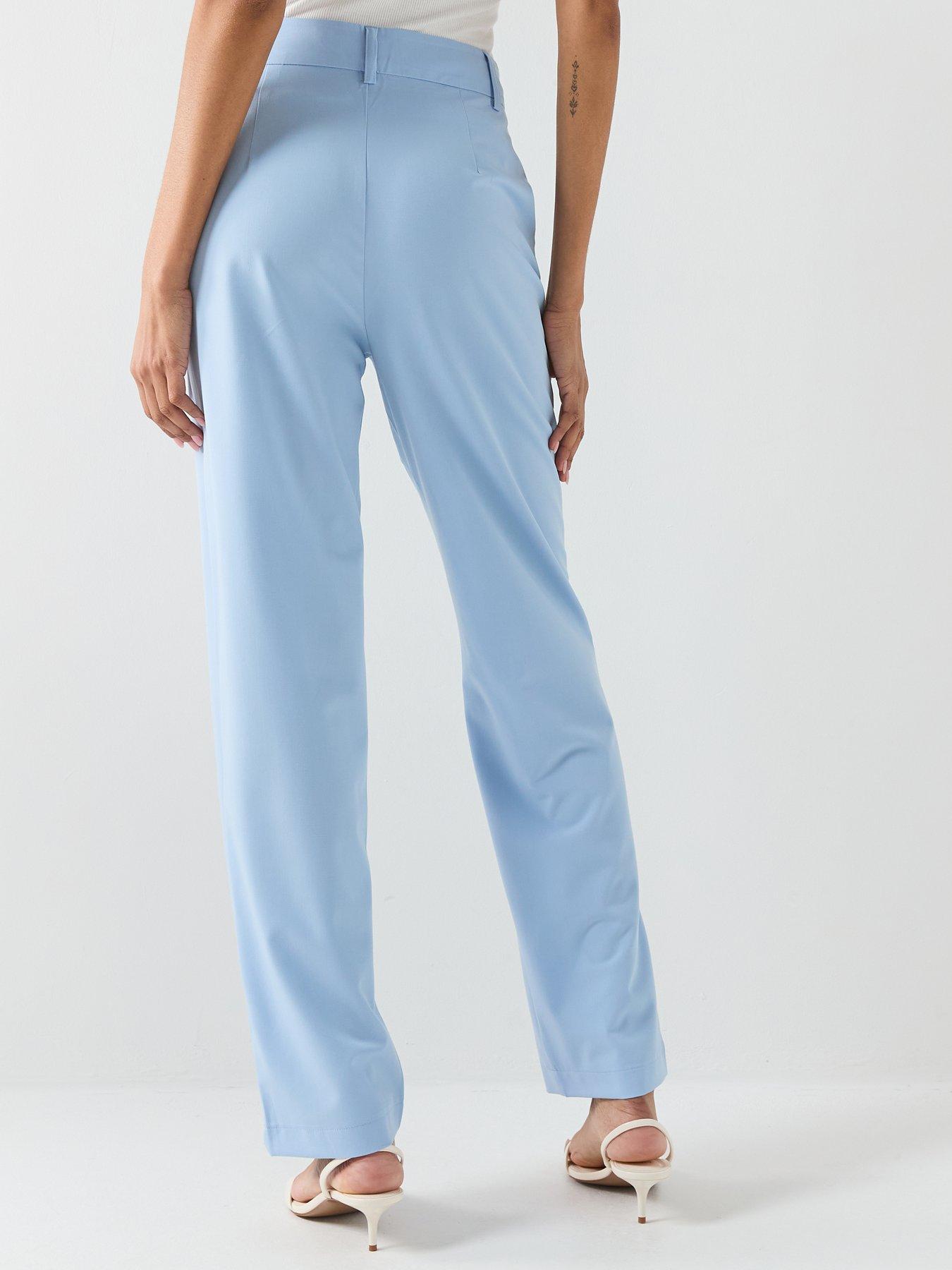 Image 2 of 5 of Vero Moda Straight Cut Trouseres - Blue